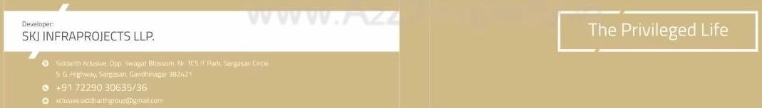  of real estate project Siddharth Xclusive located at Sargasan, Gandhinagar, Gujarat