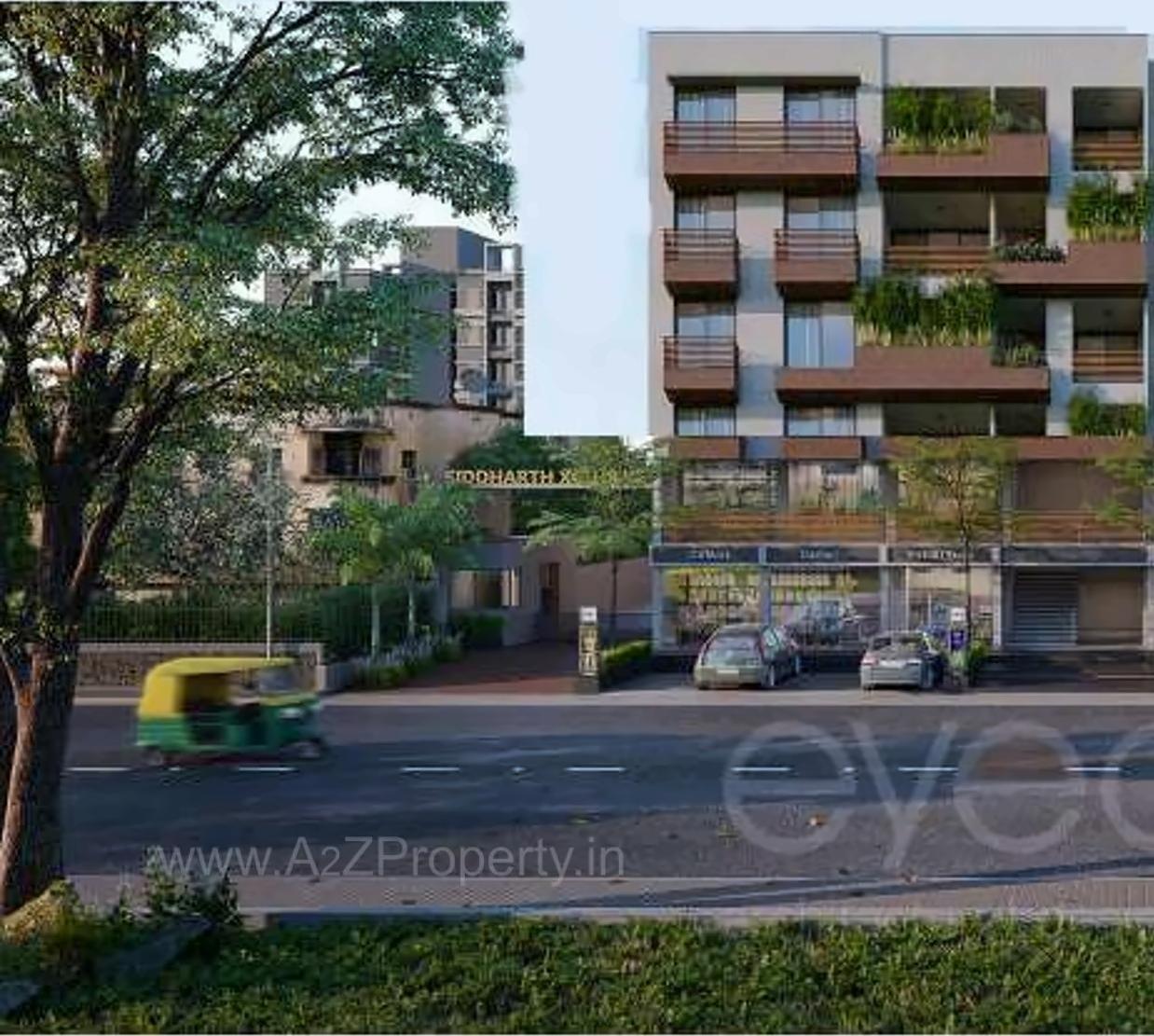 3D Elevation of real estate project Siddharth Xclusive located at Sargasan, Gandhinagar, Gujarat