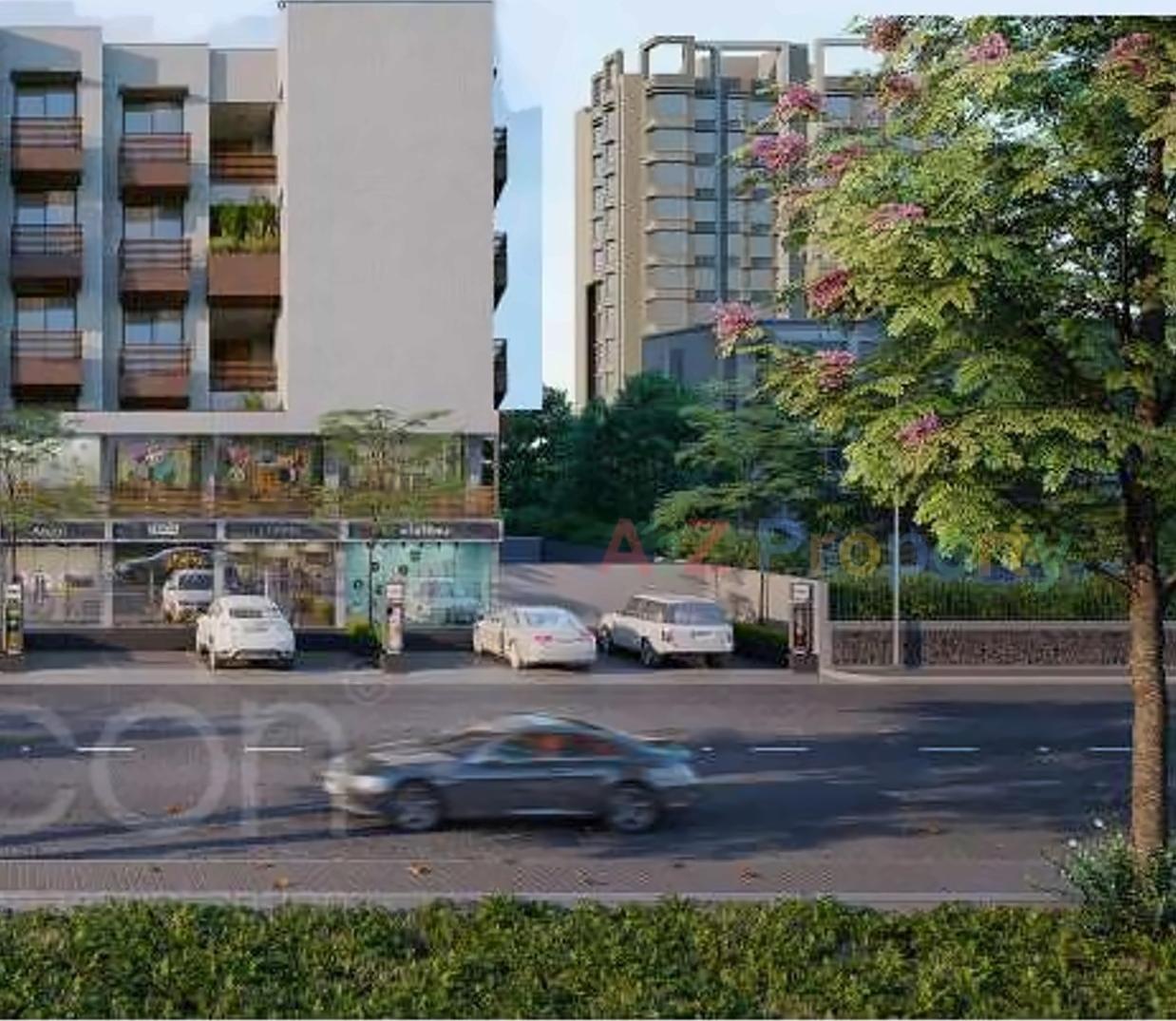 3D Elevation of real estate project Siddharth Xclusive located at Sargasan, Gandhinagar, Gujarat