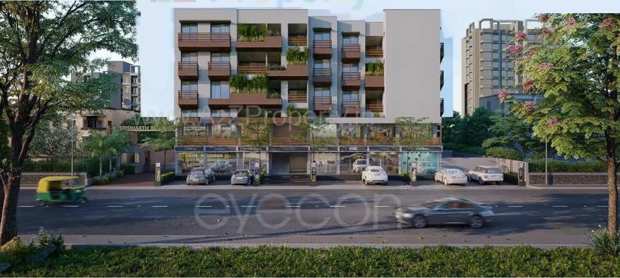3D Elevation of real estate project Siddharth Xclusive located at Sargasan, Gandhinagar, Gujarat