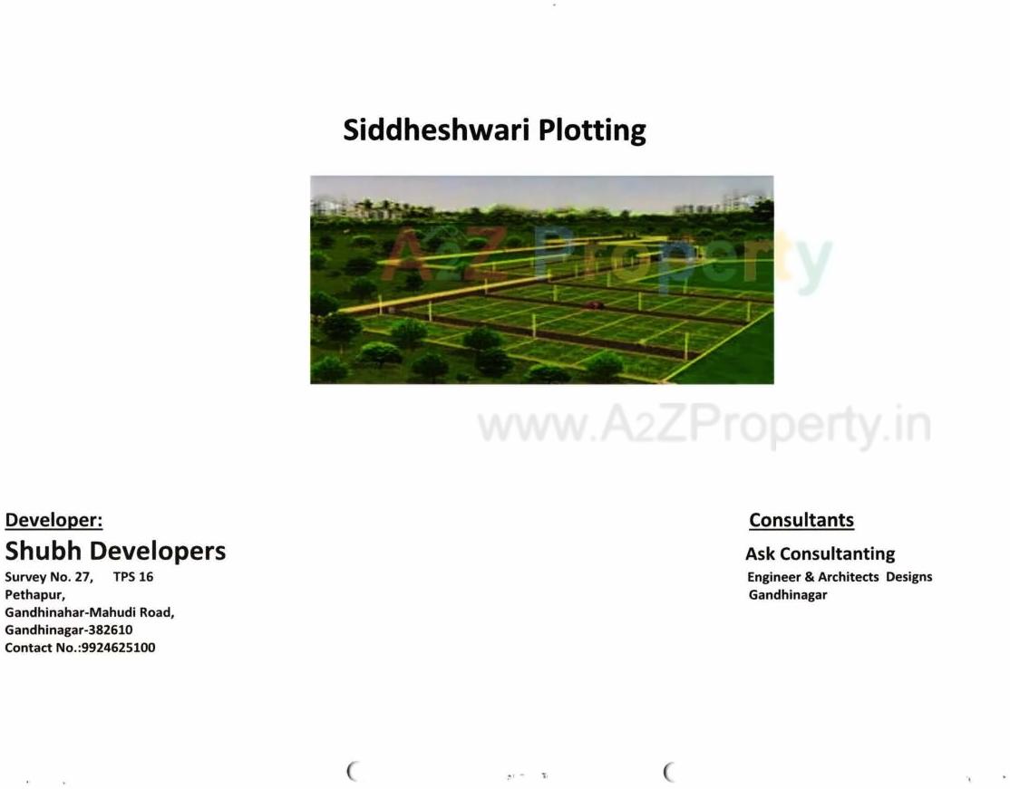  of real estate project Siddheshwari Plotting located at Pethapur, Gandhinagar, Gujarat