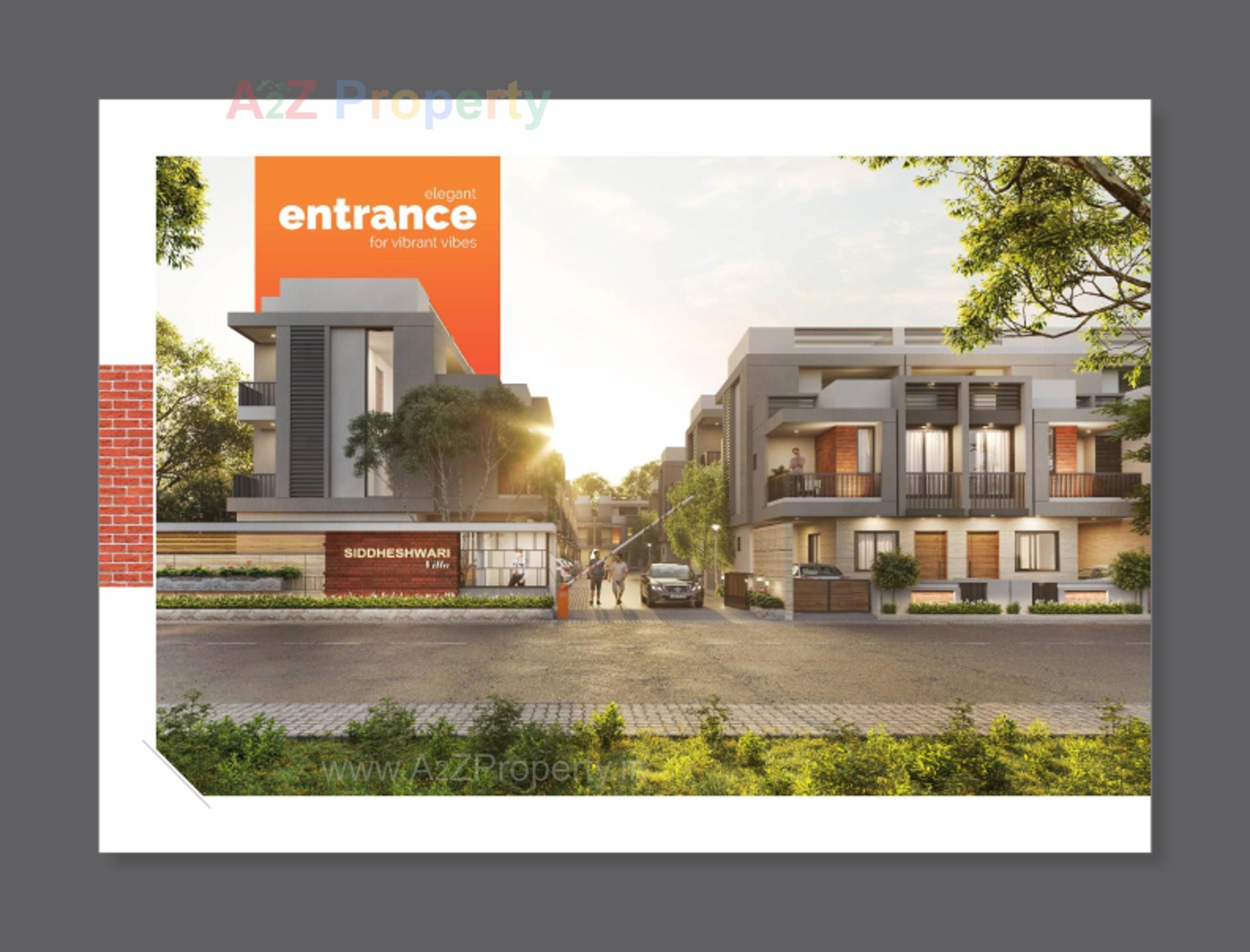 3D Elevation of real estate project Siddheshwari Villa located at Gandhinagar, Gandhinagar, Gujarat