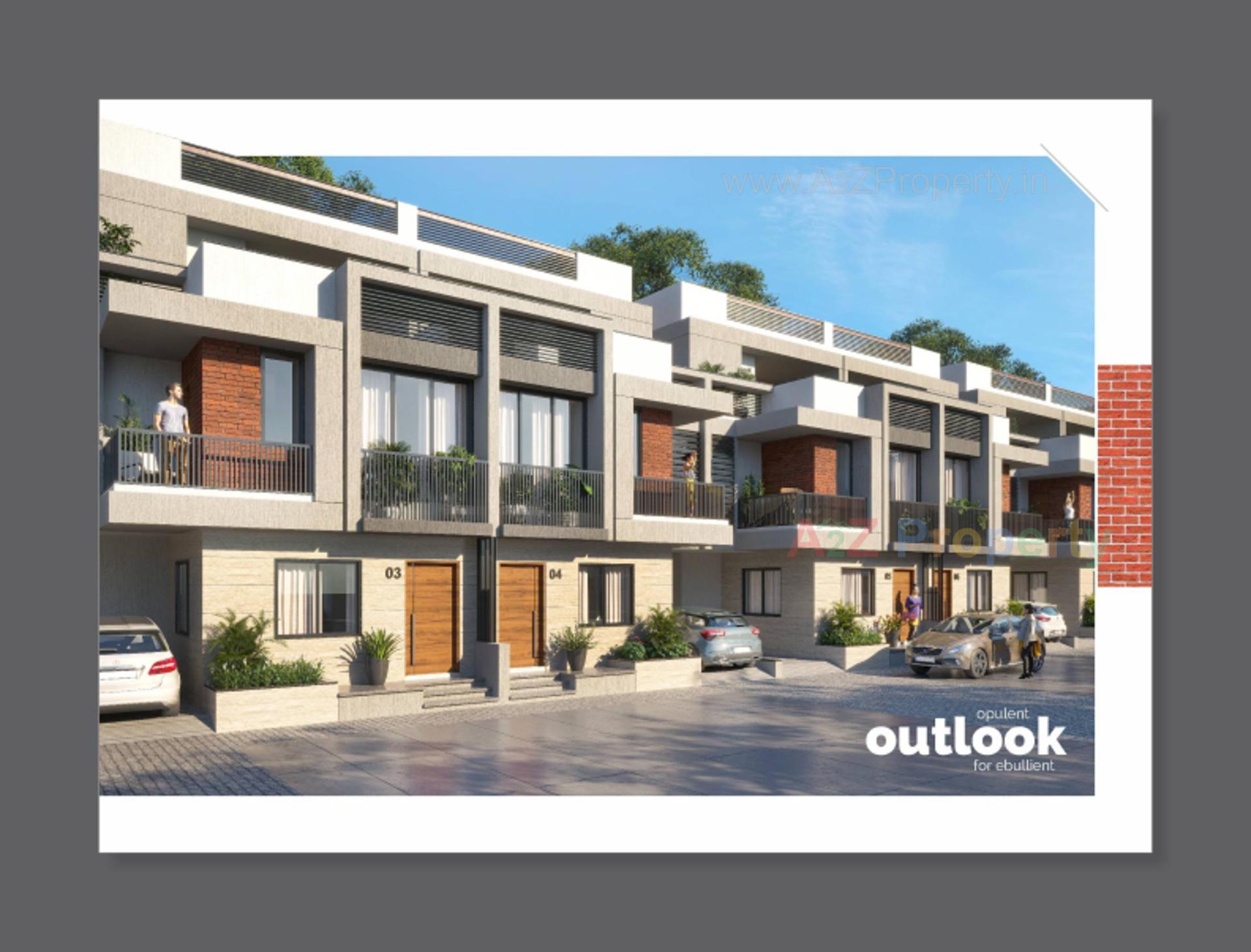 3D Elevation of real estate project Siddheshwari Villa located at Gandhinagar, Gandhinagar, Gujarat