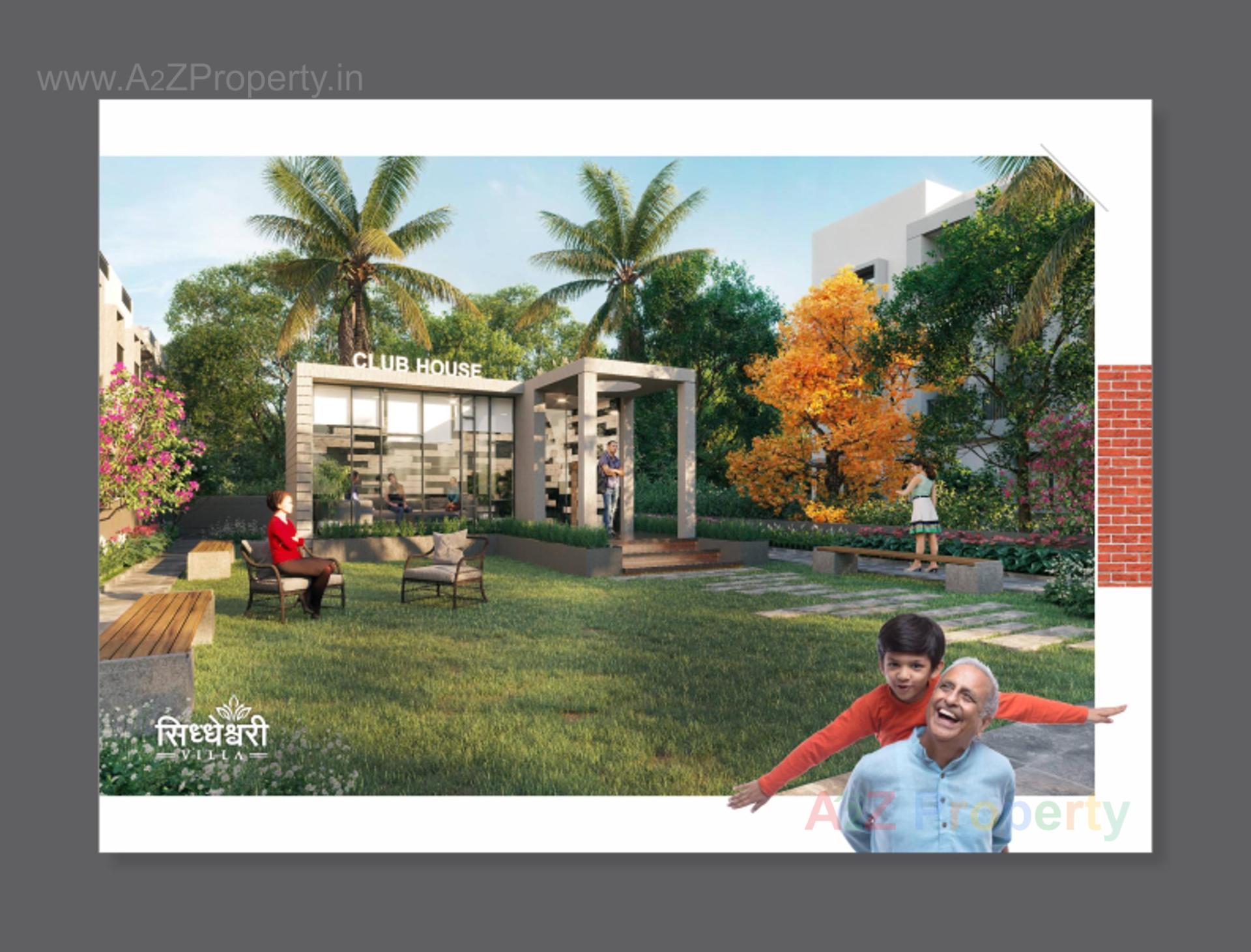 3D Elevation of real estate project Siddheshwari Villa located at Gandhinagar, Gandhinagar, Gujarat