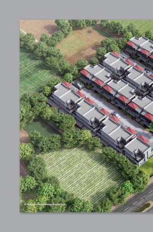 Elevation of real estate project Siddheswari Bungalows located at Gandhinagar, Gandhinagar, Gujarat