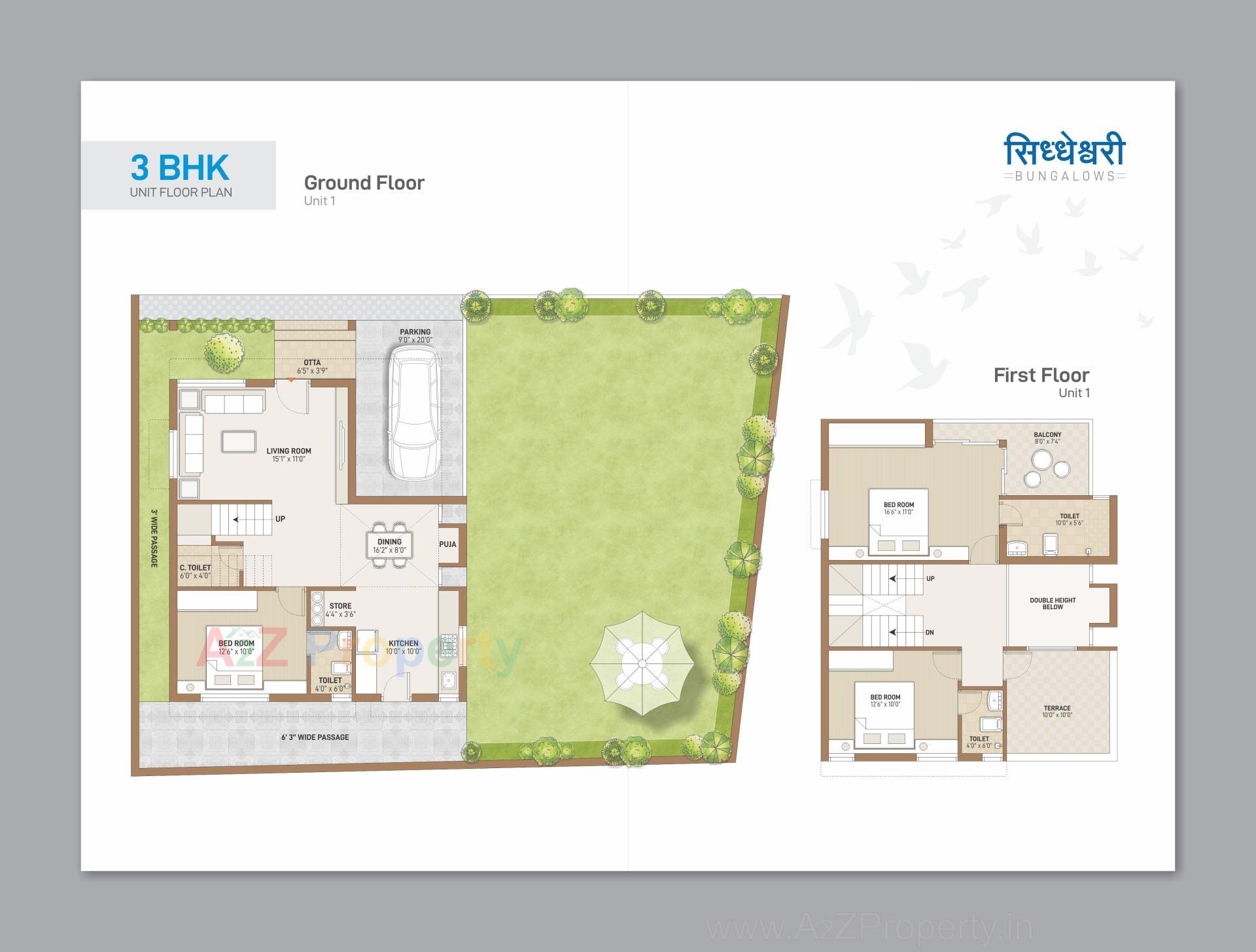 Layout of real estate project Siddheswari Bungalows located at Gandhinagar, Gandhinagar, Gujarat