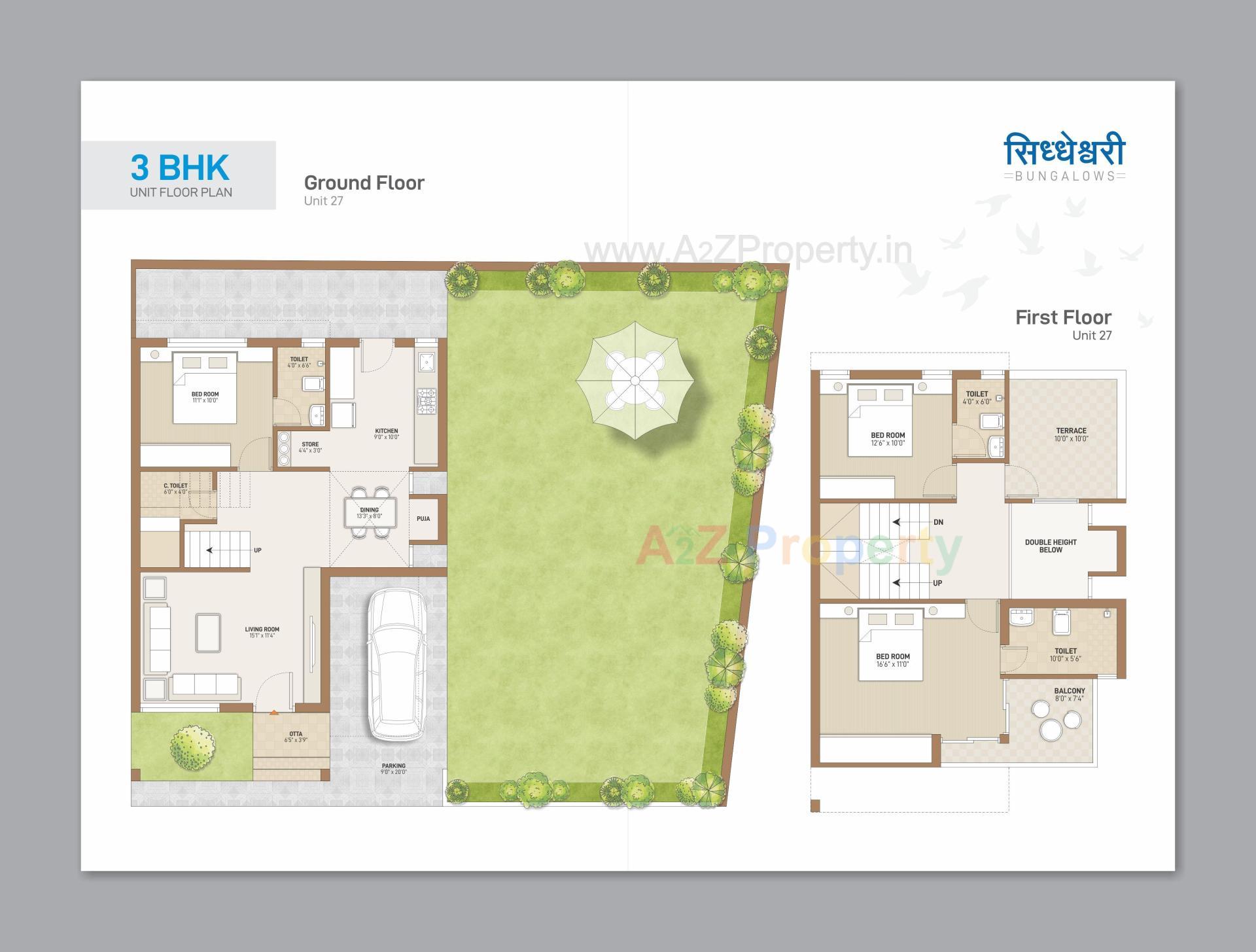 Layout of real estate project Siddheswari Bungalows located at Gandhinagar, Gandhinagar, Gujarat