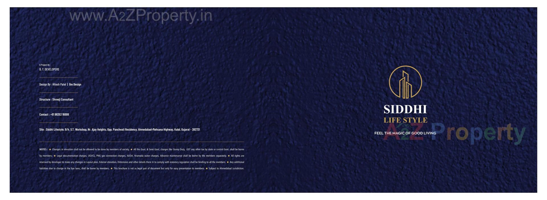  of real estate project Siddhi Life Style located at Saij, Gandhinagar, Gujarat