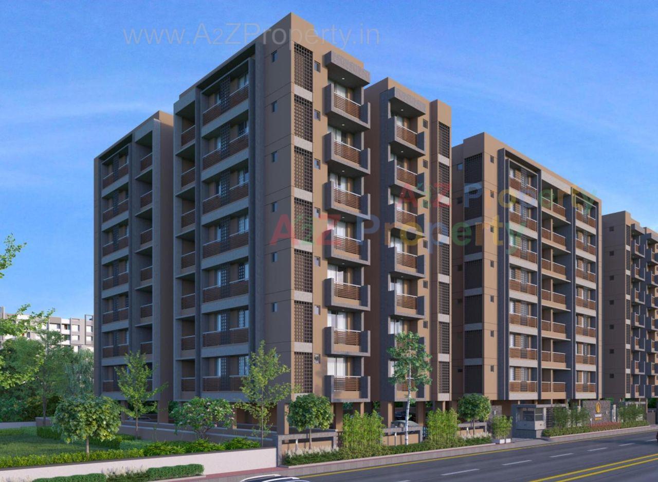 3D Elevation of real estate project Siddhi Life Style located at Saij, Gandhinagar, Gujarat
