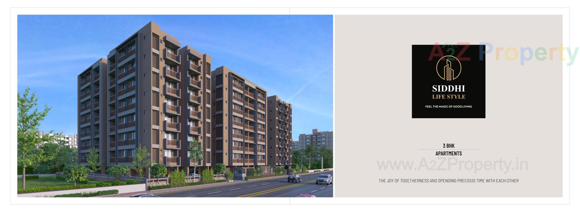 3D Elevation of real estate project Siddhi Life Style located at Saij, Gandhinagar, Gujarat