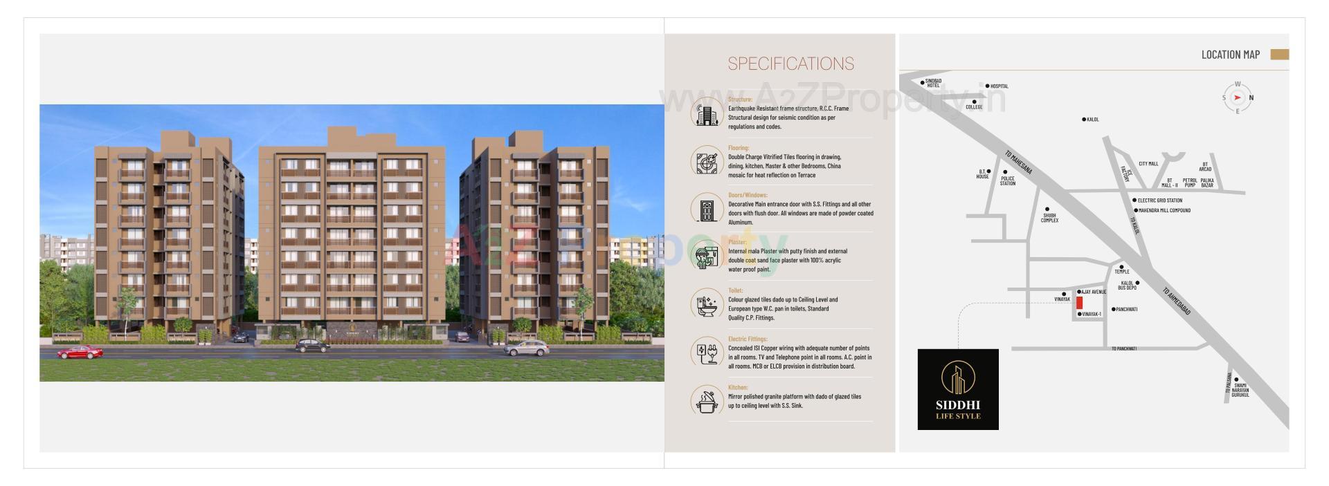  of real estate project Siddhi Life Style located at Saij, Gandhinagar, Gujarat