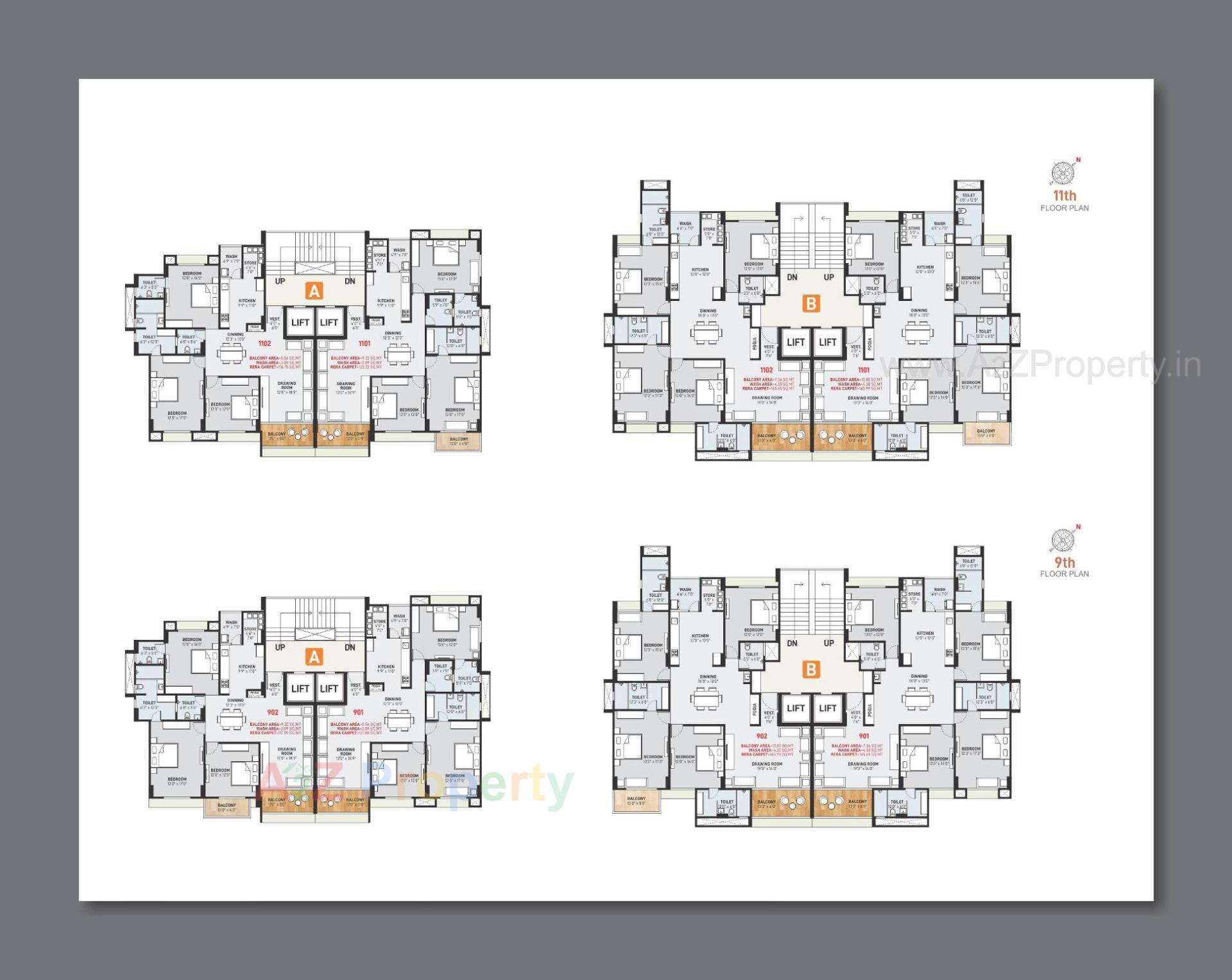 Layout of real estate project Siddhivinayak Signature located at Koteshwar, Gandhinagar, Gujarat