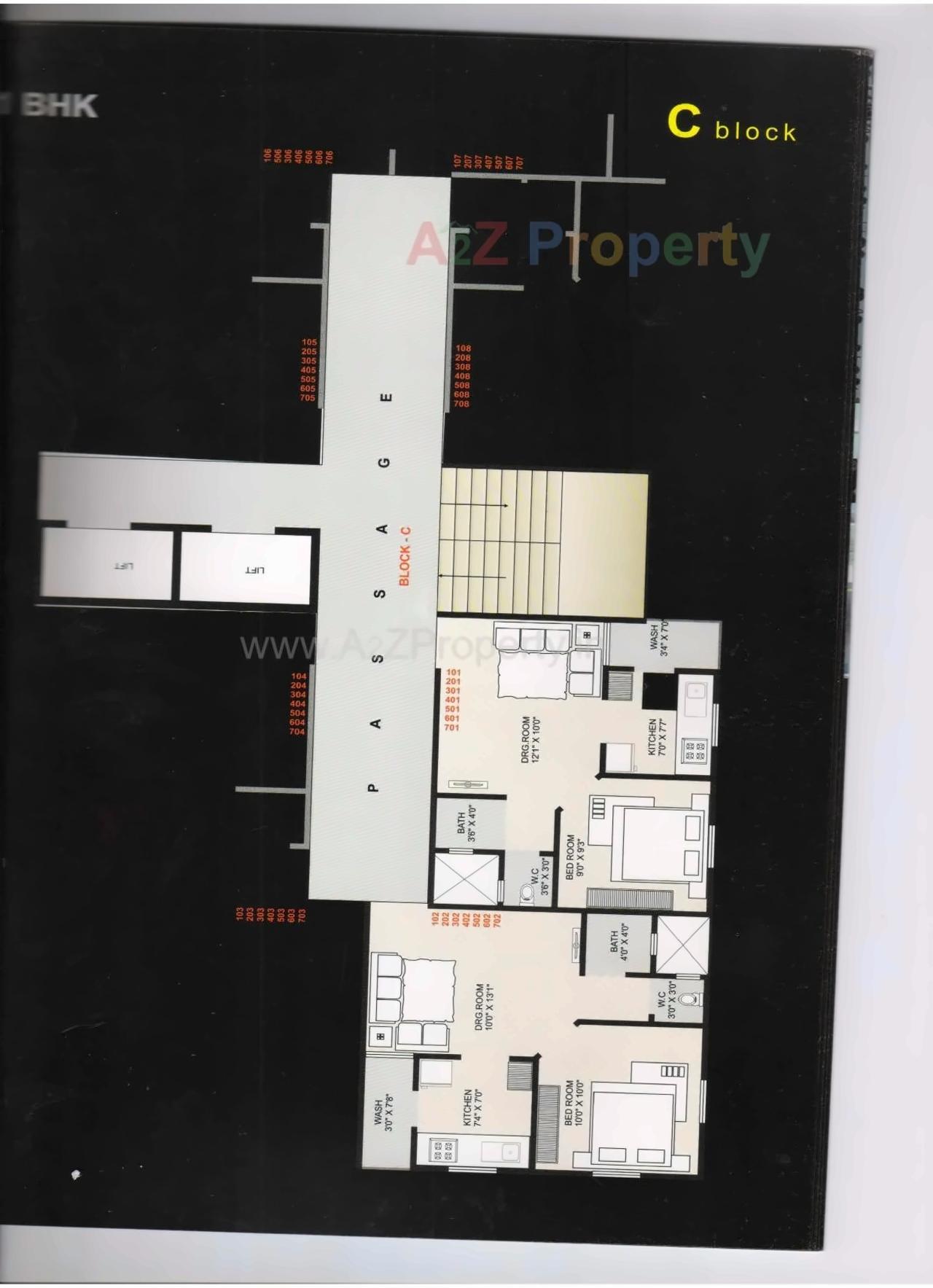 Layout of real estate project Siddhraj Homes located at Arsodiya, Gandhinagar, Gujarat