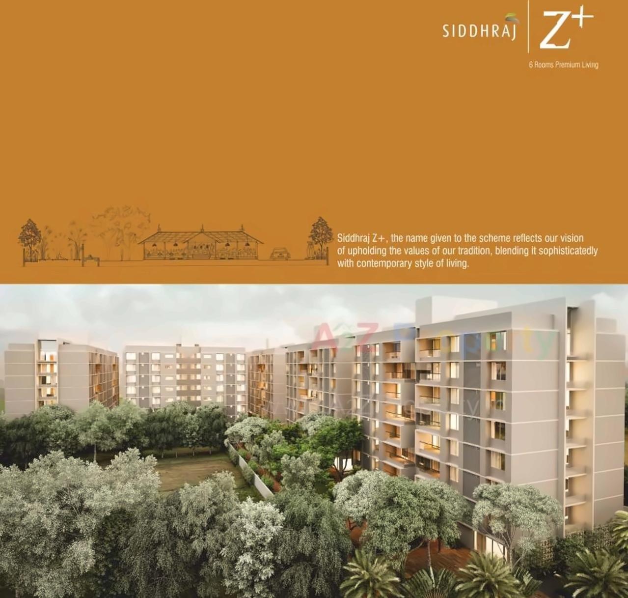 3D Elevation of real estate project Siddhraj Z+ located at Sargasan, Gandhinagar, Gujarat