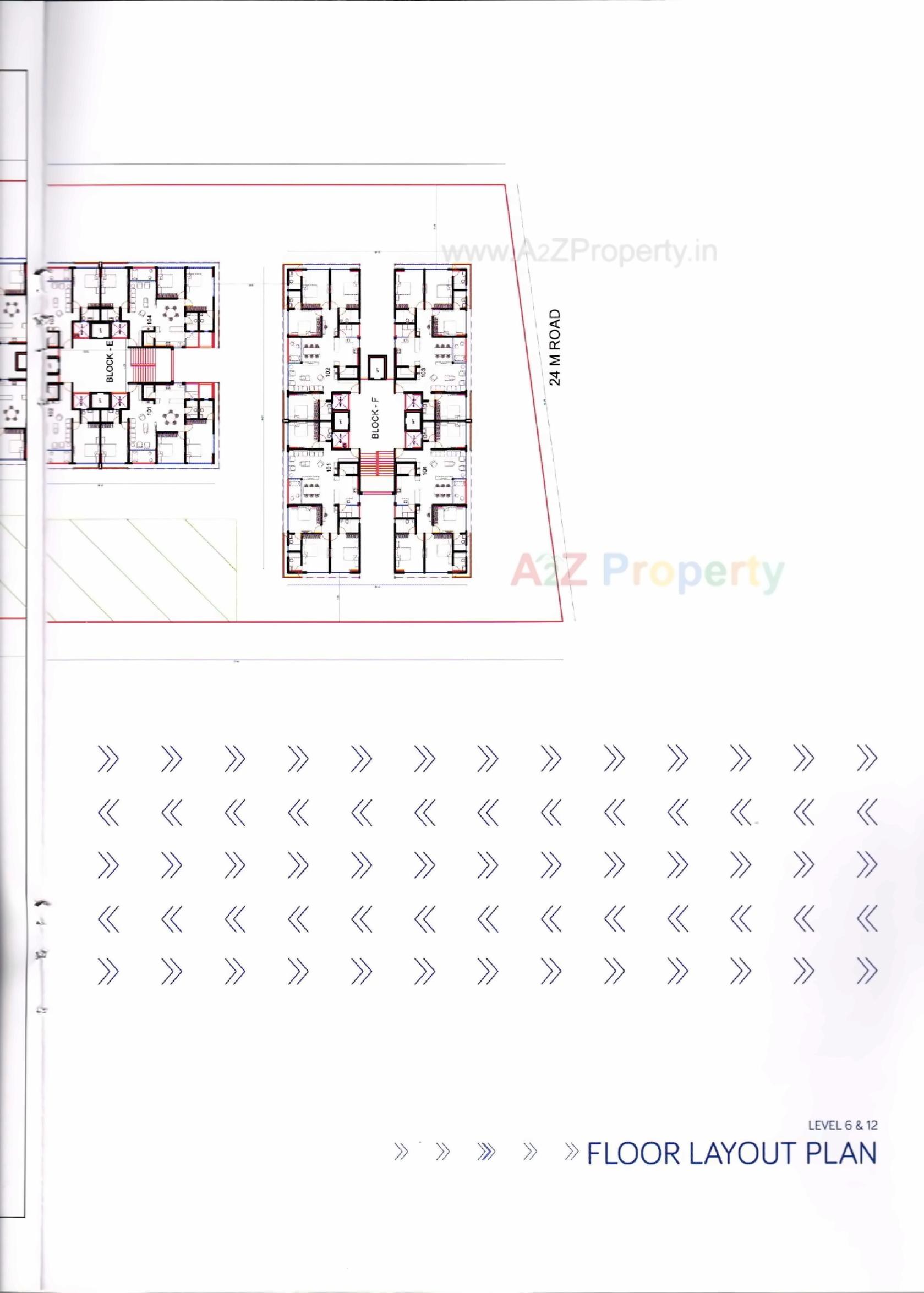 Layout of real estate project Siddhraj Zoey located at Randesan, Gandhinagar, Gujarat