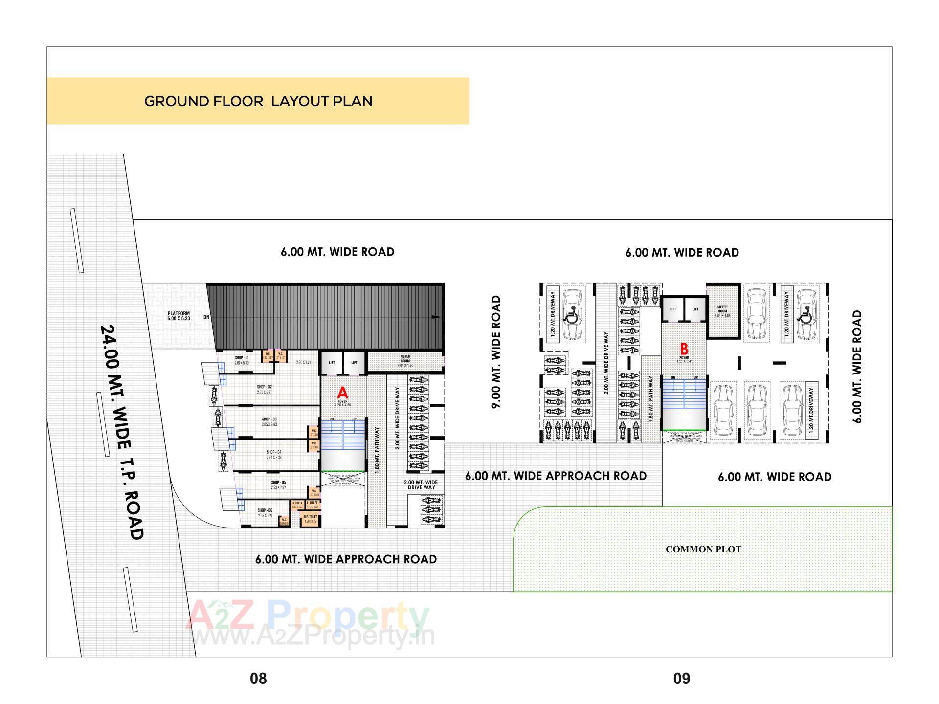 Layout of real estate project Signature Elena located at Zundal, Gandhinagar, Gujarat