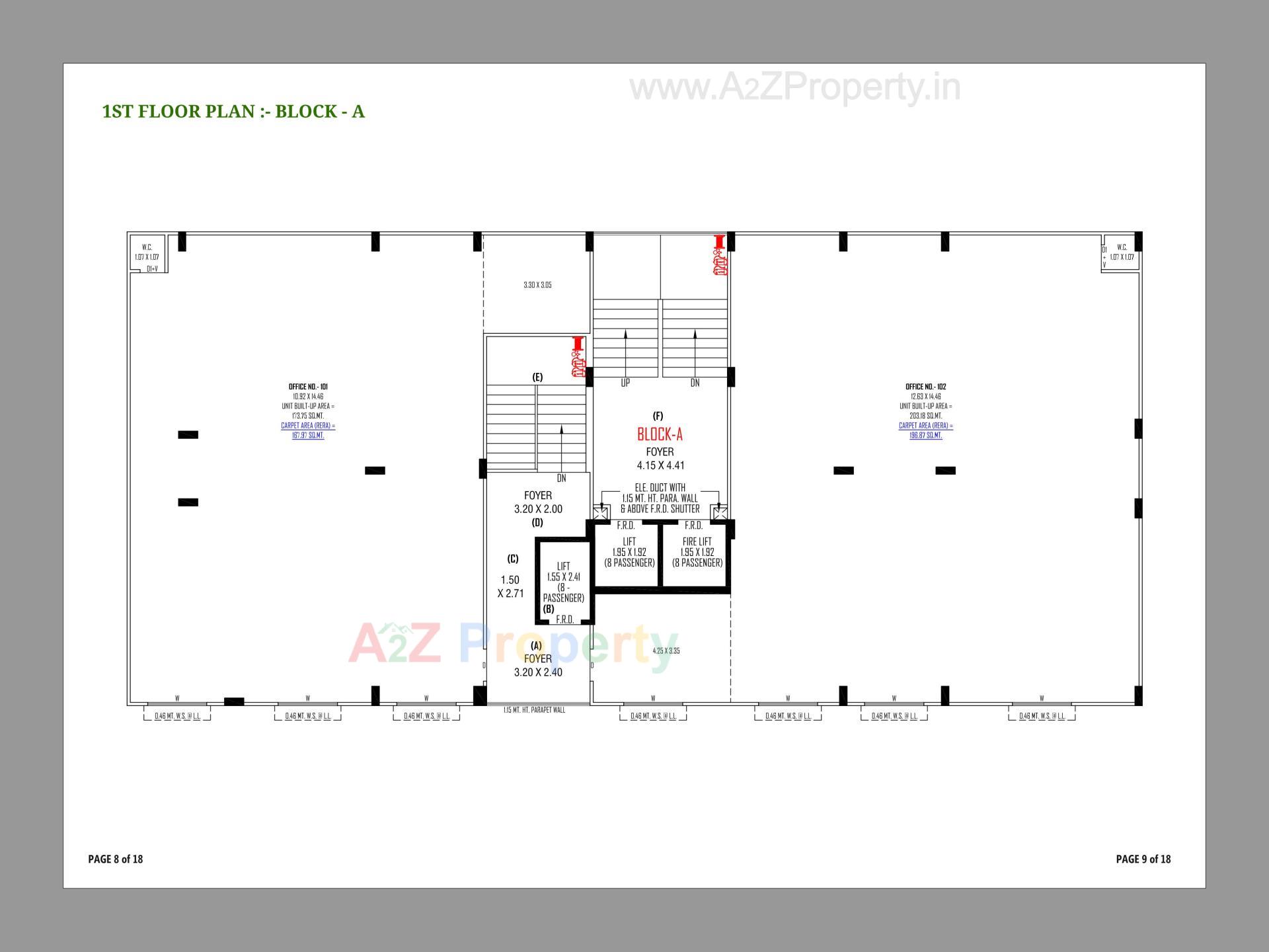 Layout of real estate project Signor Heritage located at Zundal, Gandhinagar, Gujarat