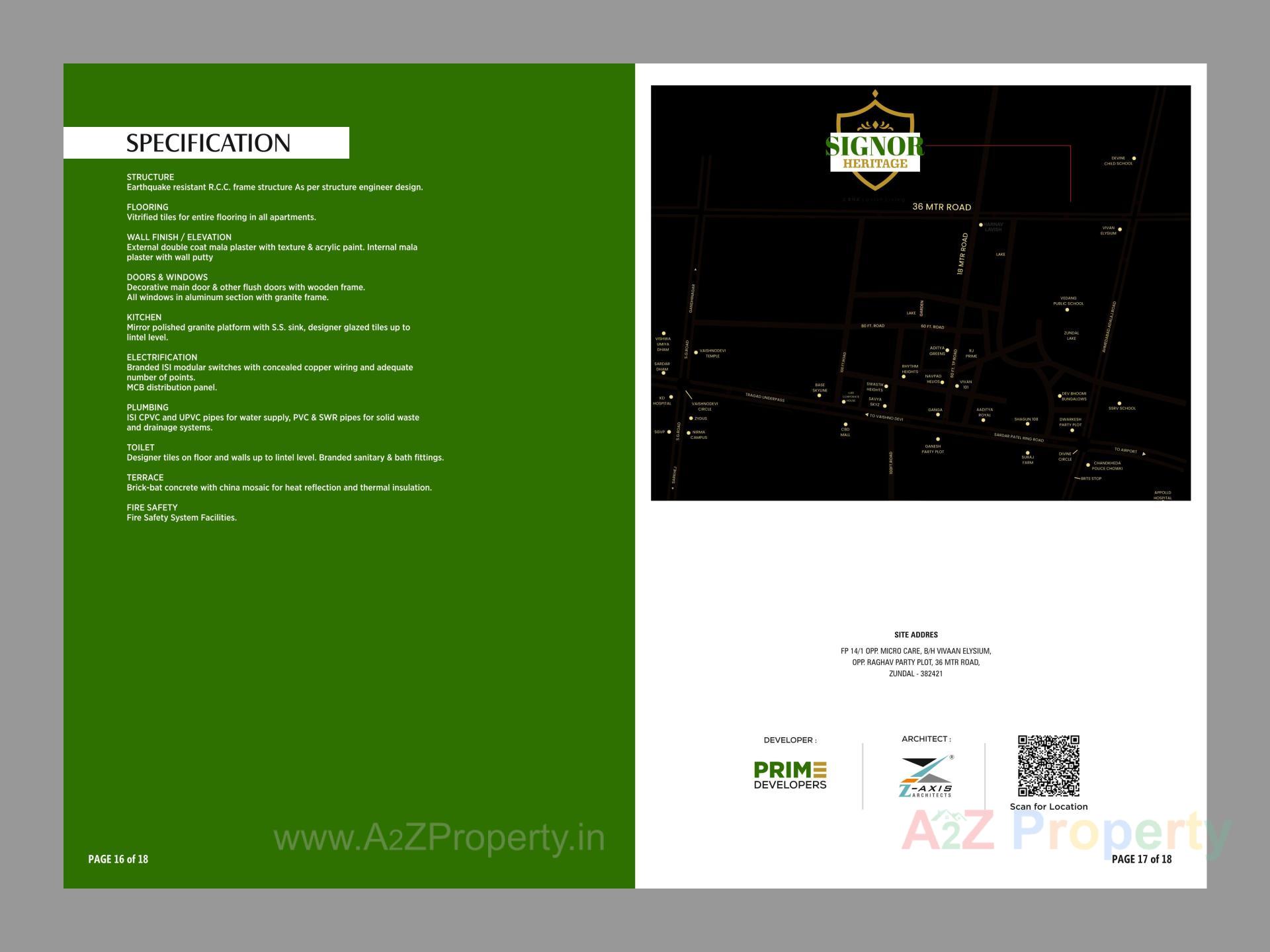  of real estate project Signor Heritage located at Zundal, Gandhinagar, Gujarat