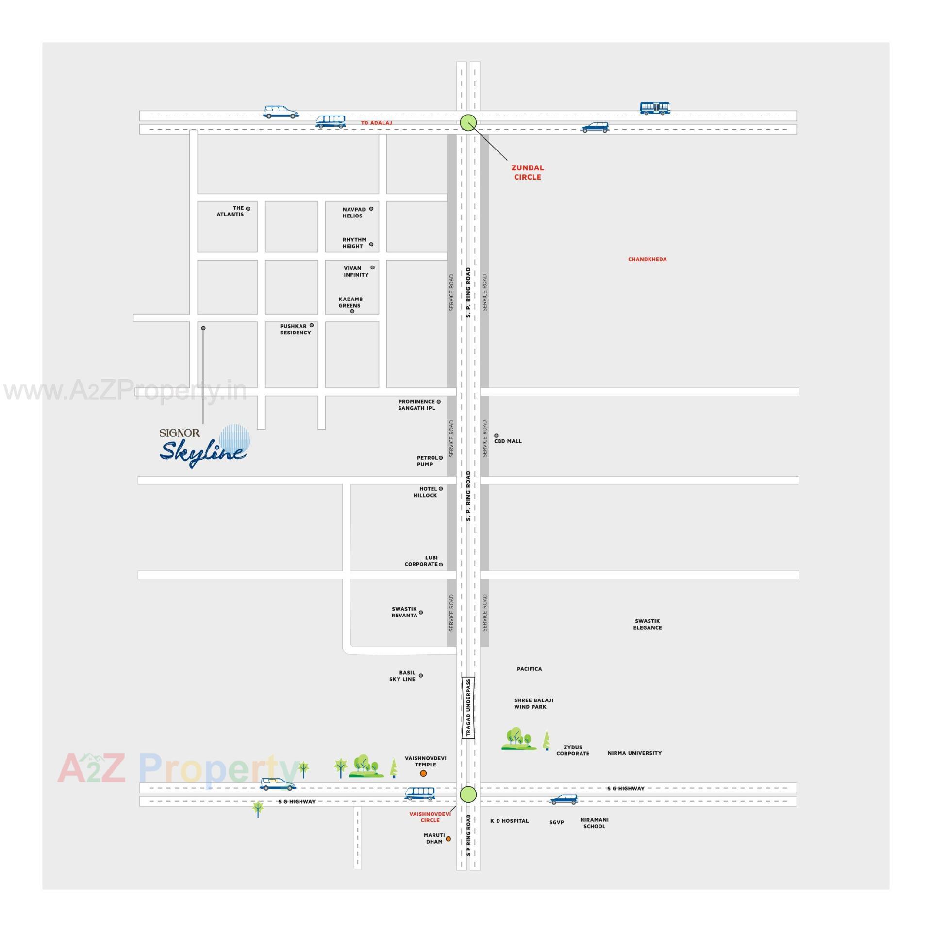  of real estate project Signor Skyline located at Zundal , Gandhinagar, Gujarat