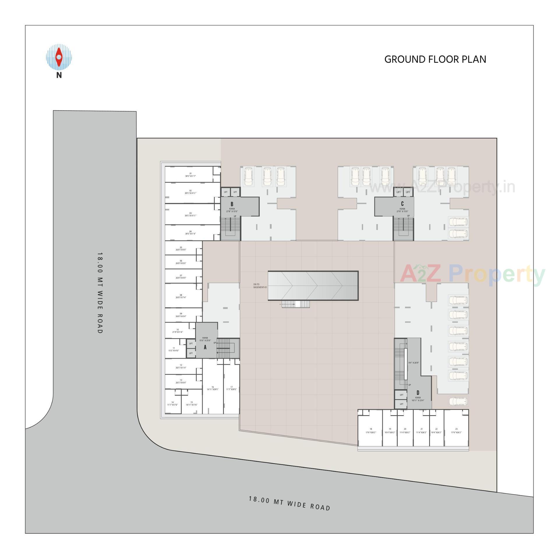 Layout of real estate project Signor Skyline located at Zundal , Gandhinagar, Gujarat