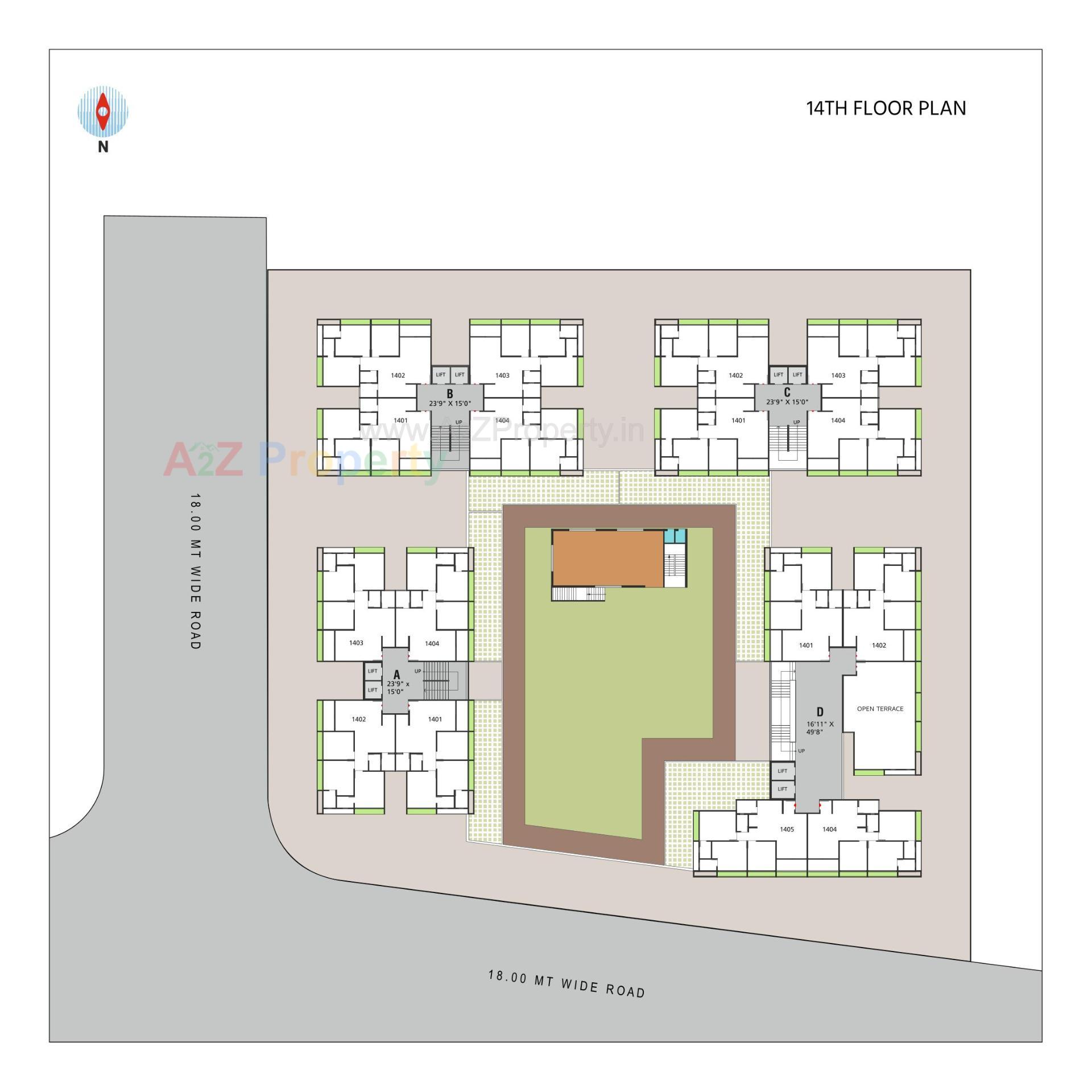 Layout of real estate project Signor Skyline located at Zundal , Gandhinagar, Gujarat