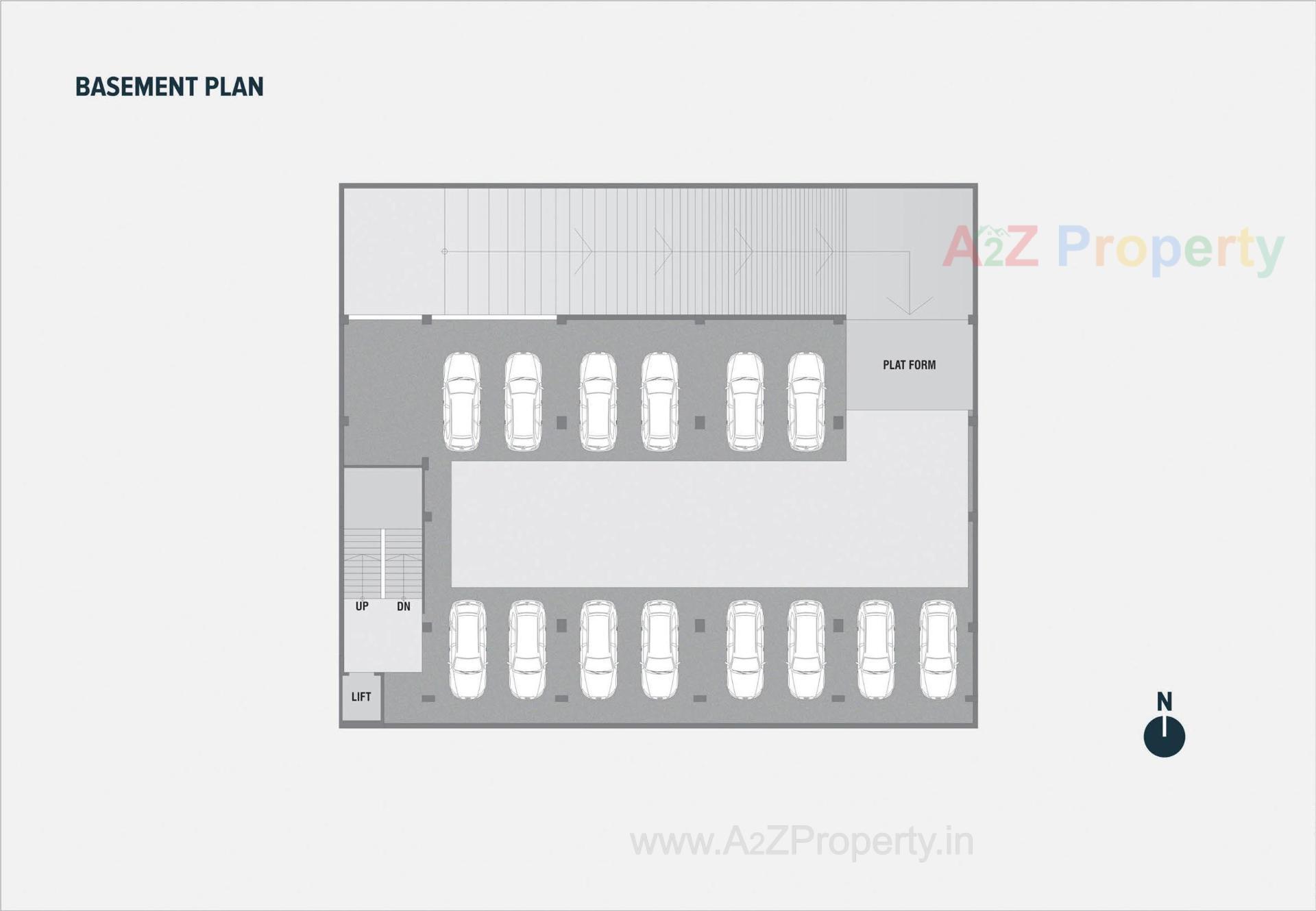 Layout of real estate project Siku Arcade located at Ranasan, Gandhinagar, Gujarat