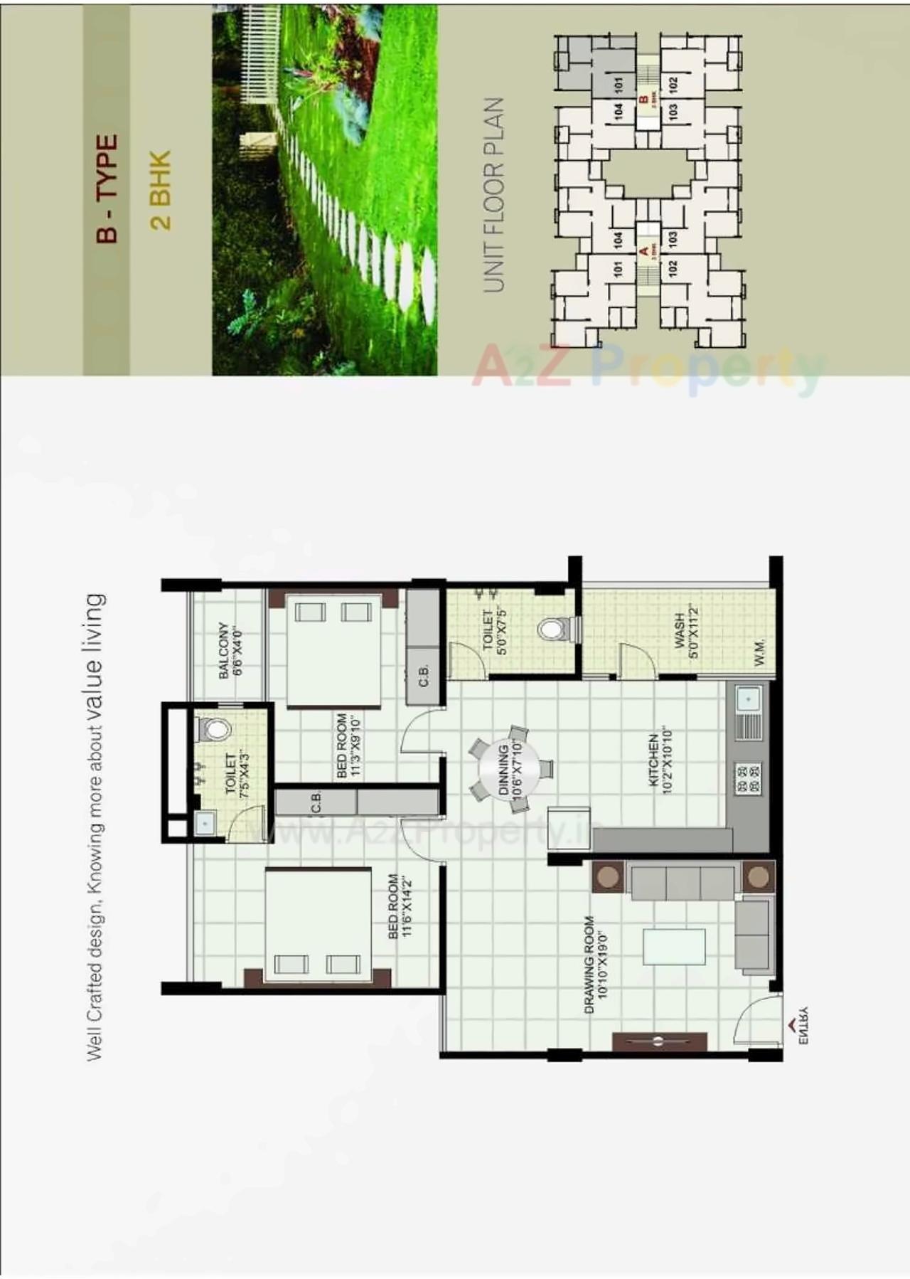 Layout of real estate project Silicone Hills located at Koba, Gandhinagar, Gujarat