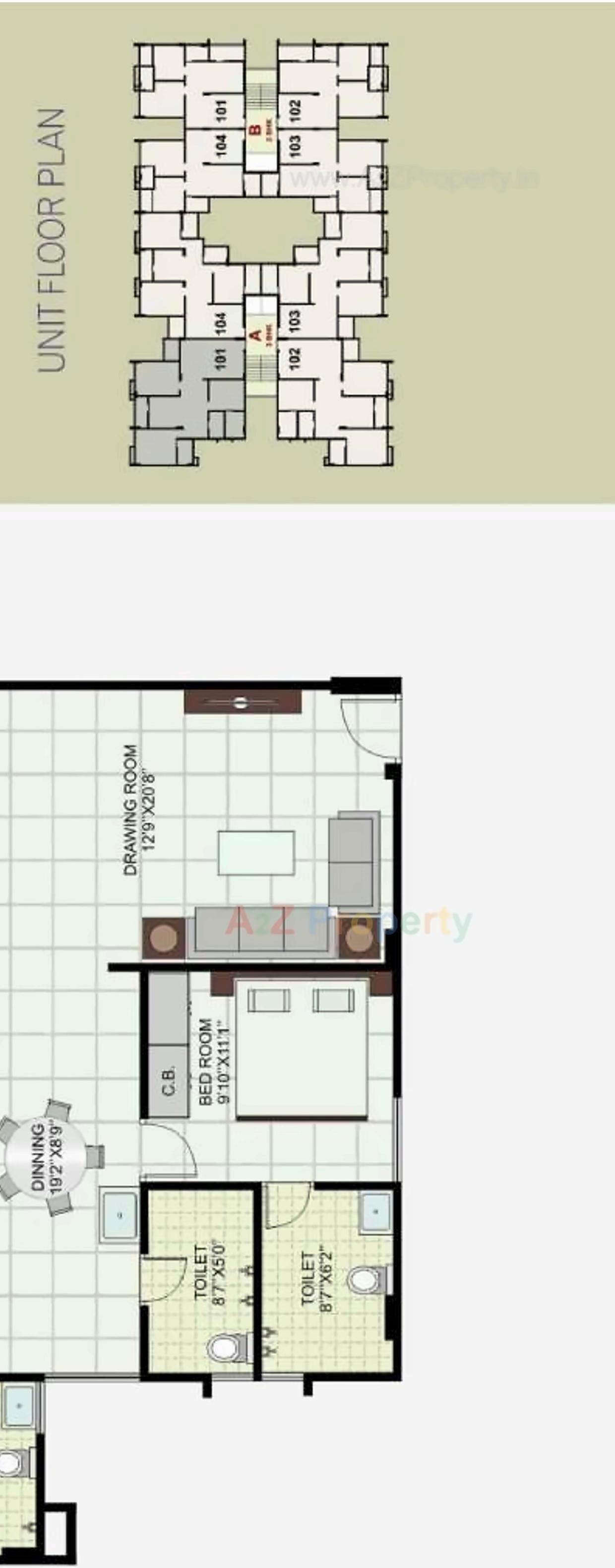 Layout of real estate project Silicone Hills located at Koba, Gandhinagar, Gujarat