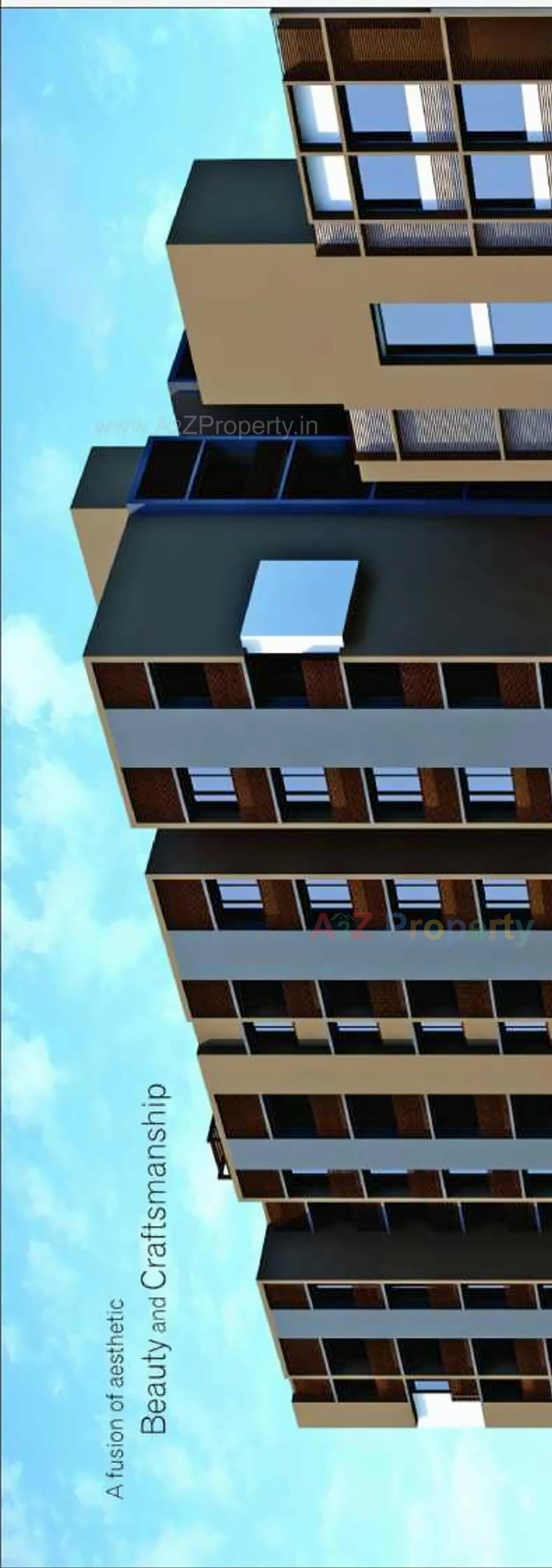 3D Elevation of real estate project Silicone Hills located at Koba, Gandhinagar, Gujarat