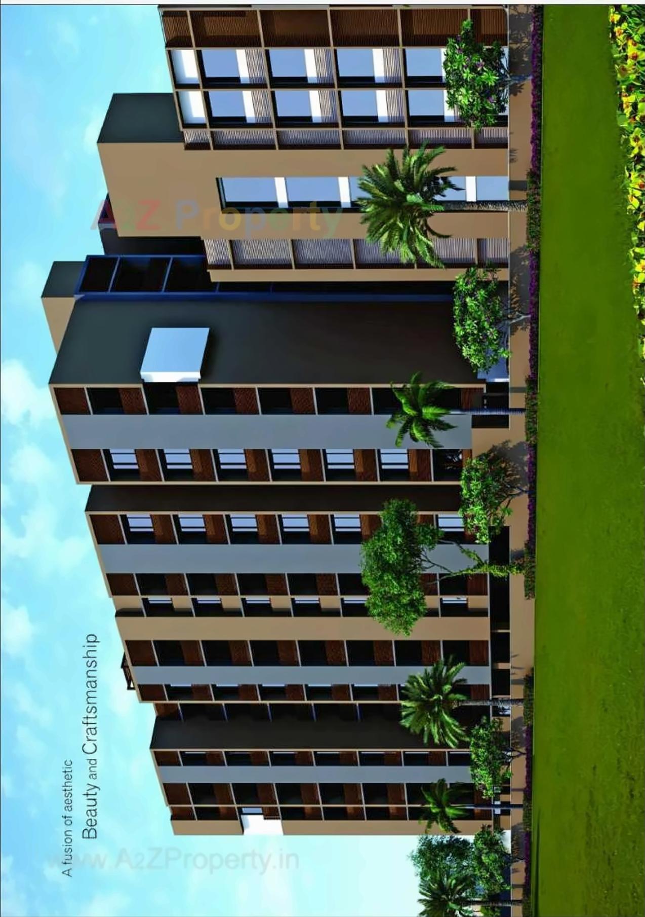 3D Elevation of real estate project Silicone Hills located at Koba, Gandhinagar, Gujarat