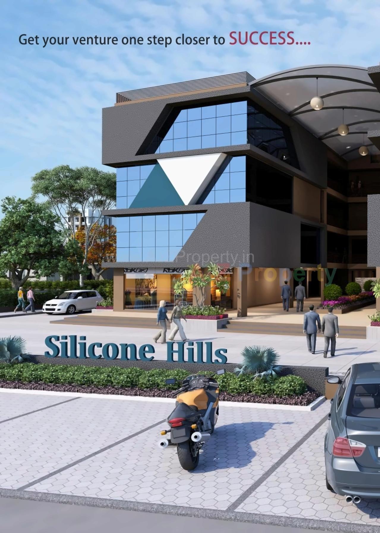 3D Elevation of real estate project Silicone Hills located at Koba, Gandhinagar, Gujarat