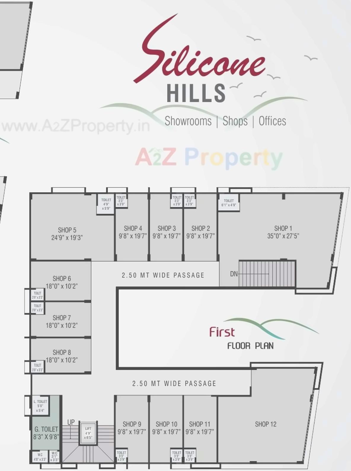 Layout of real estate project Silicone Hills located at Koba, Gandhinagar, Gujarat
