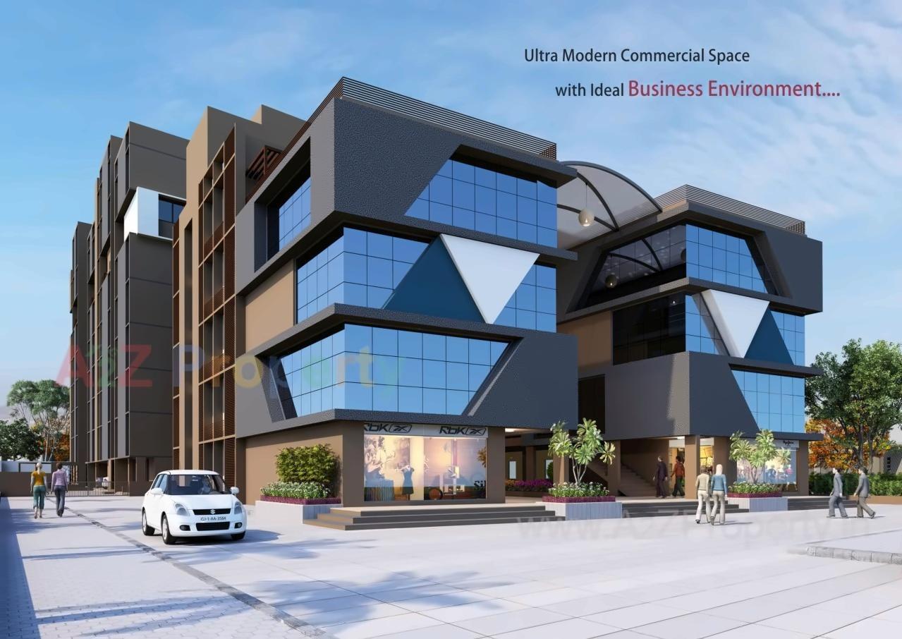 3D Elevation of real estate project Silicone Hills located at Koba, Gandhinagar, Gujarat