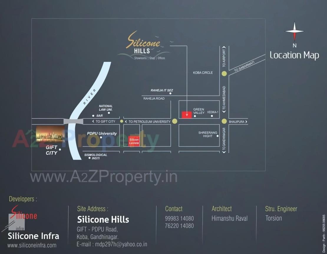  of real estate project Silicone Hills located at Koba, Gandhinagar, Gujarat