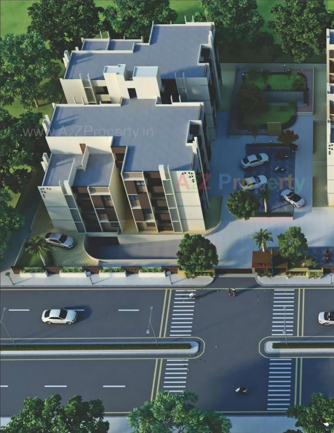 3D Elevation of real estate project Silicone La Vista located at Raisan, Gandhinagar, Gujarat