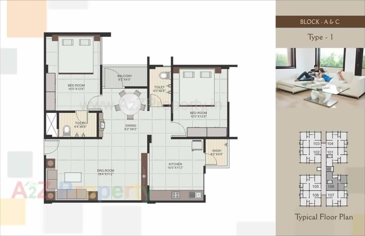 Layout of real estate project Silicone La Vista located at Raisan, Gandhinagar, Gujarat