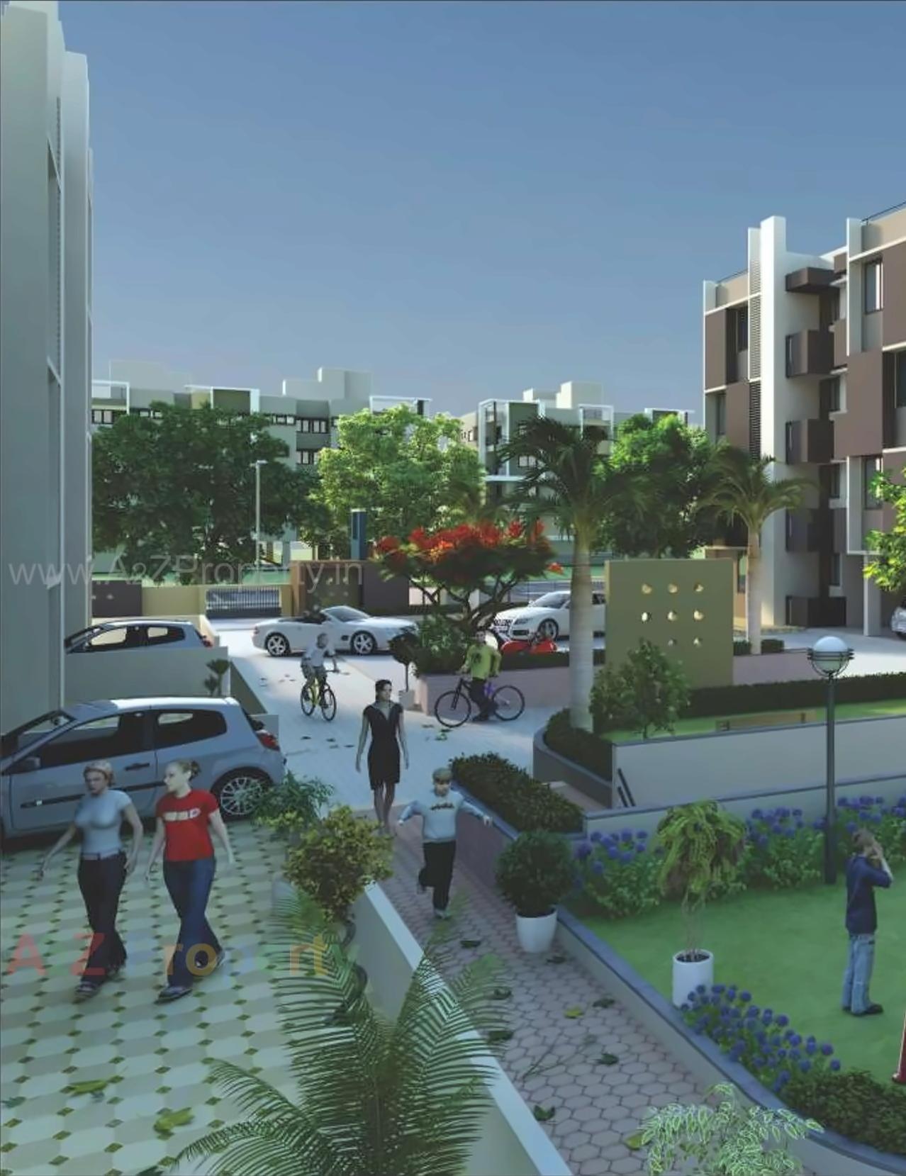 3D Elevation of real estate project Silicone La Vista located at Raisan, Gandhinagar, Gujarat