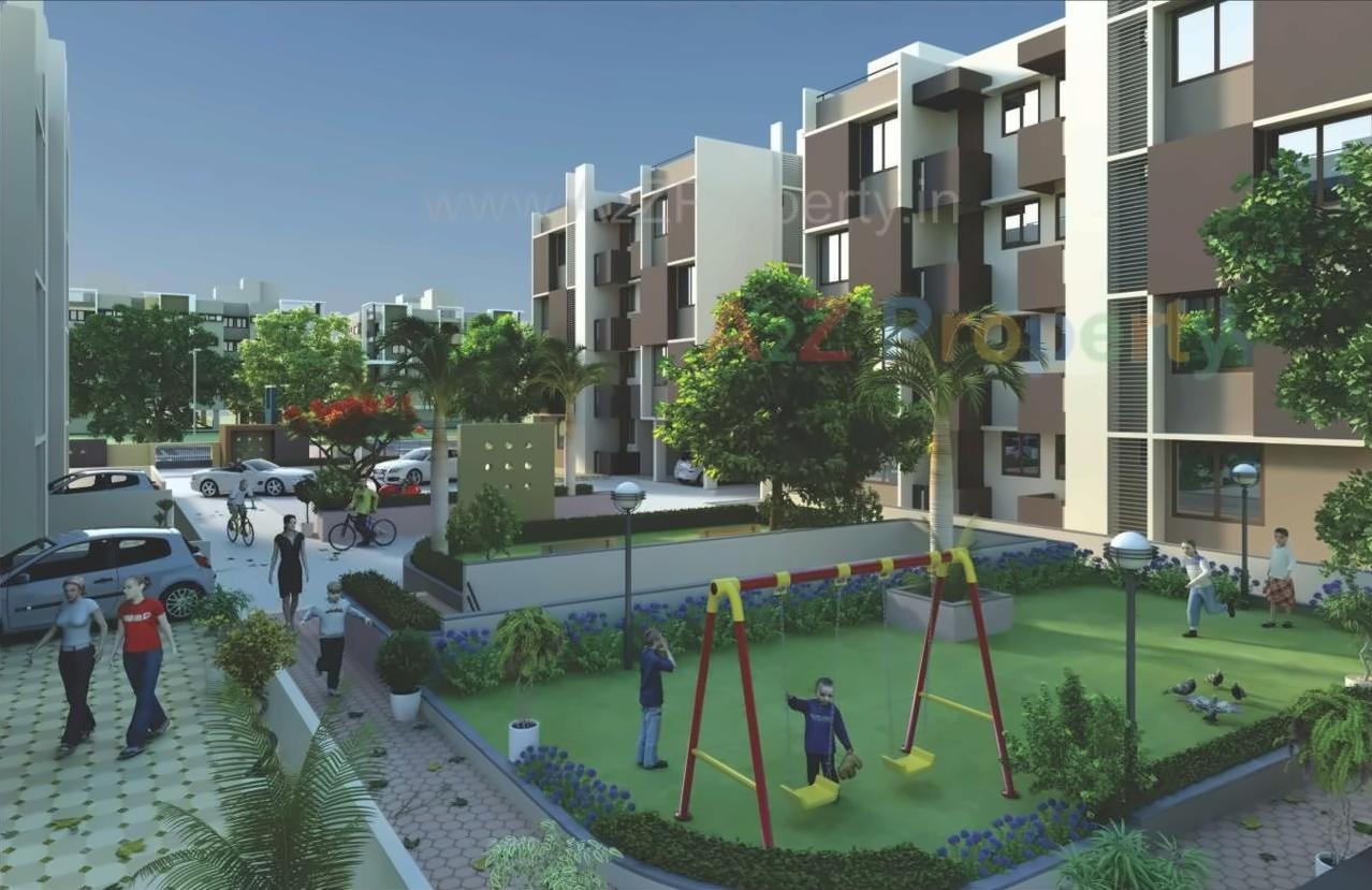 3D Elevation of real estate project Silicone La Vista located at Raisan, Gandhinagar, Gujarat