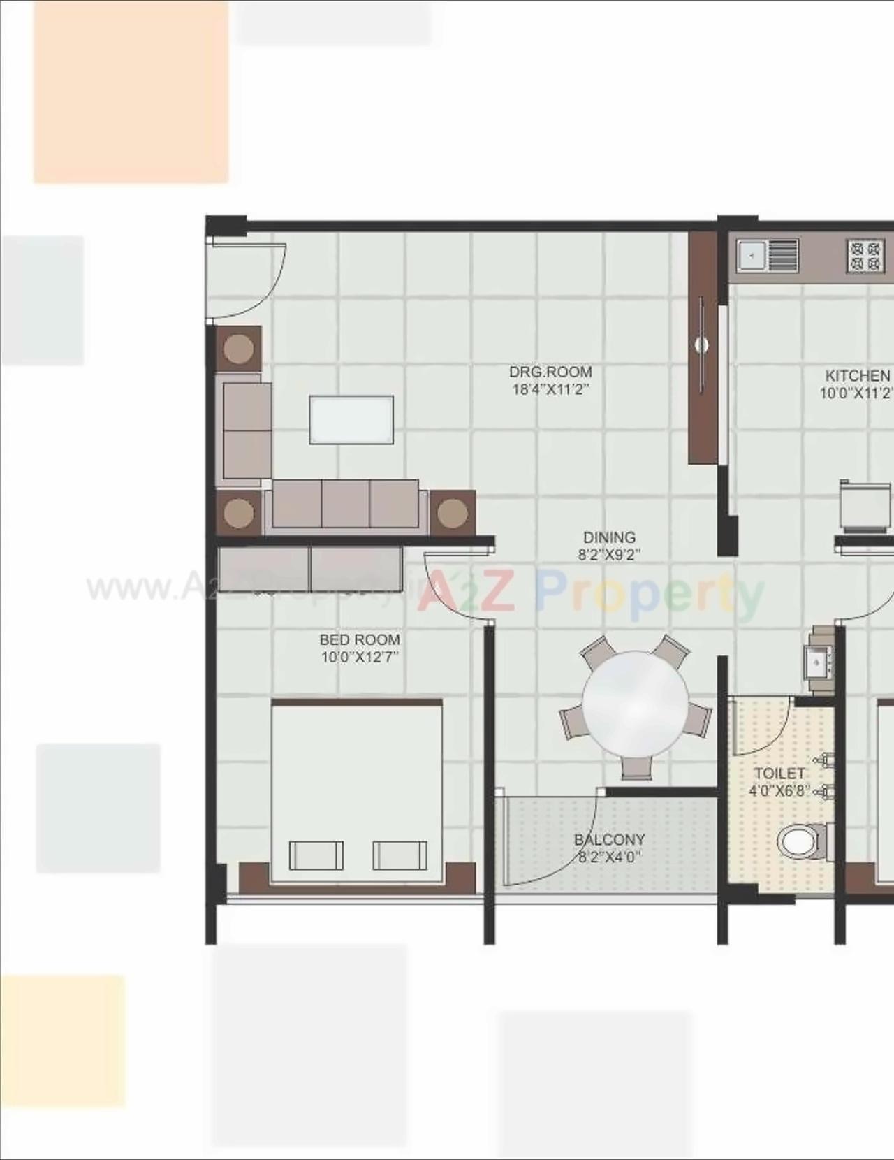 Layout of real estate project Silicone La Vista located at Raisan, Gandhinagar, Gujarat