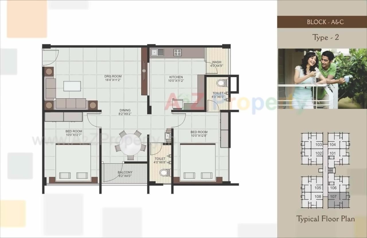 Layout of real estate project Silicone La Vista located at Raisan, Gandhinagar, Gujarat