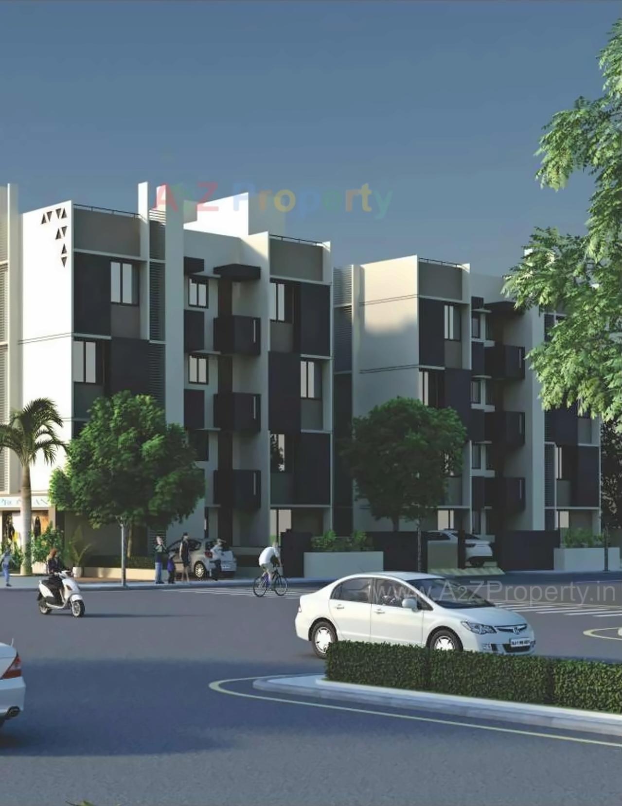 3D Elevation of real estate project Silicone La Vista located at Raisan, Gandhinagar, Gujarat