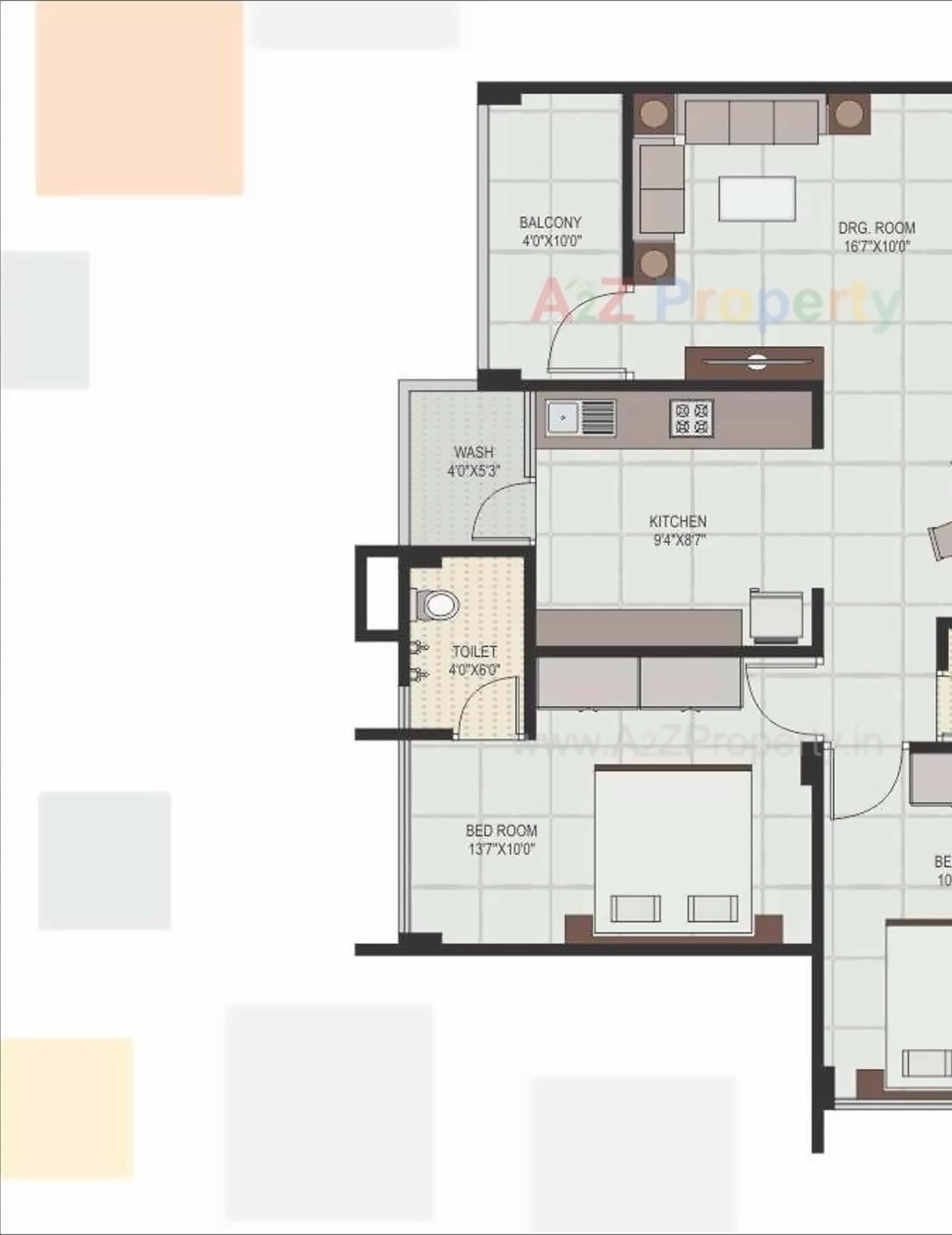 Layout of real estate project Silicone La Vista located at Raisan, Gandhinagar, Gujarat