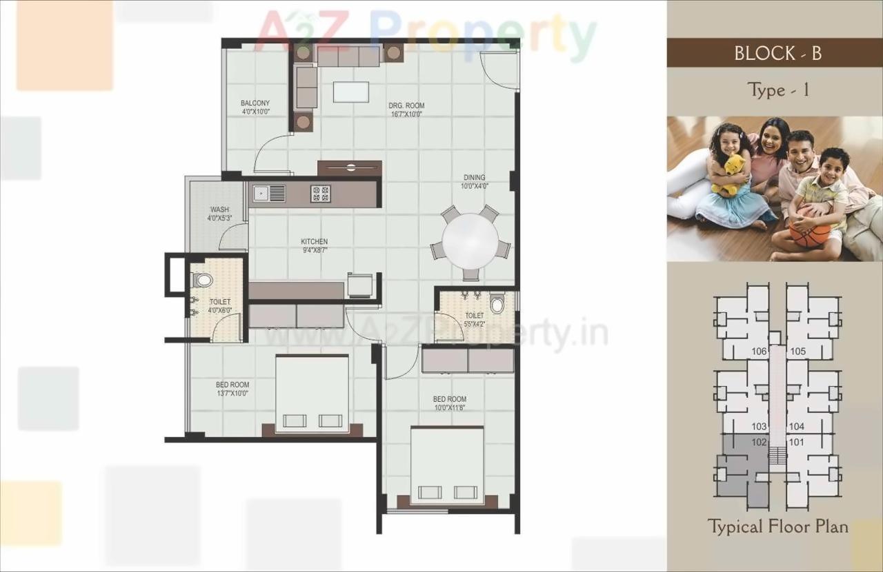 Layout of real estate project Silicone La Vista located at Raisan, Gandhinagar, Gujarat