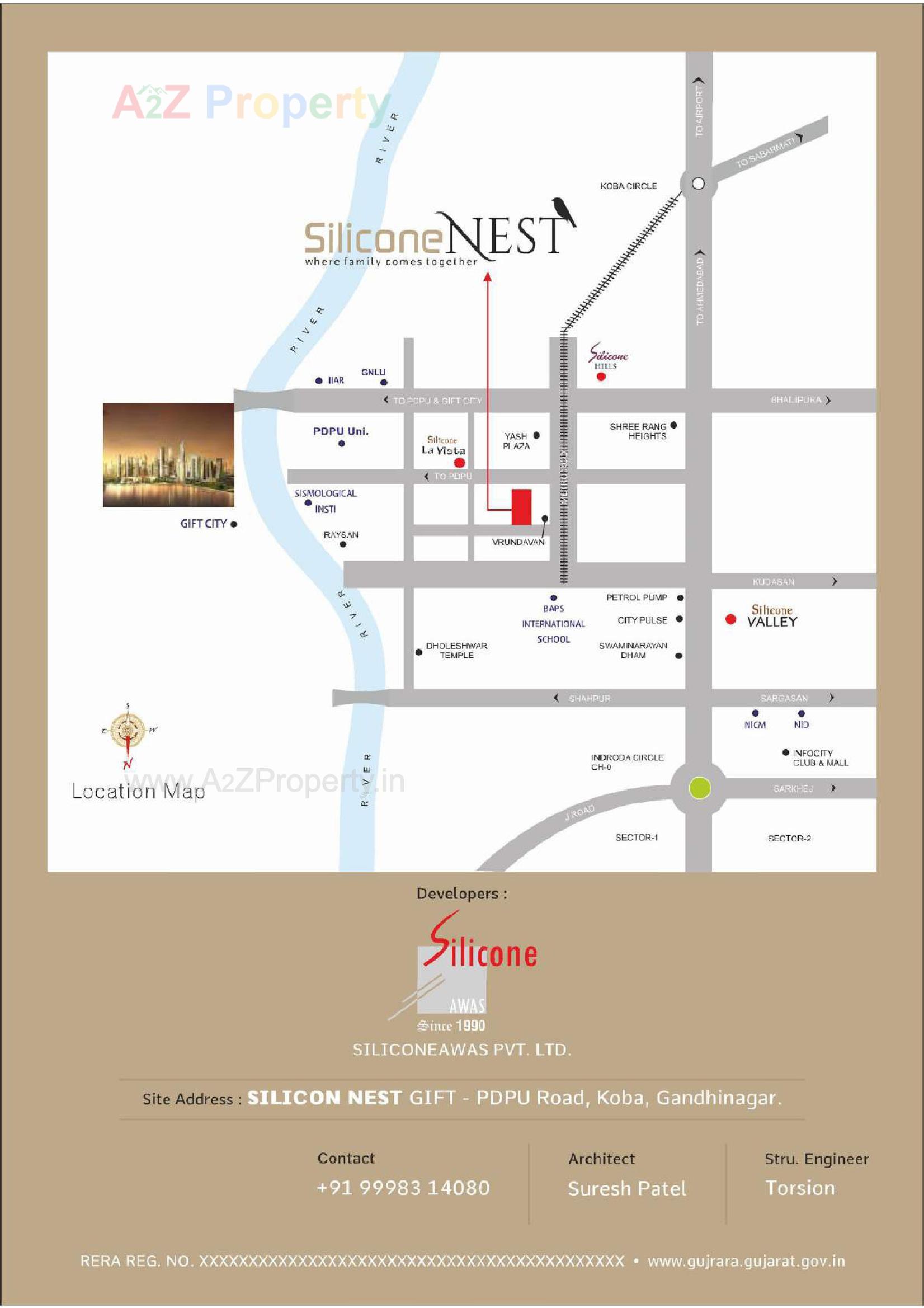  of real estate project Silicone Nest located at Raysan, Gandhinagar, Gujarat