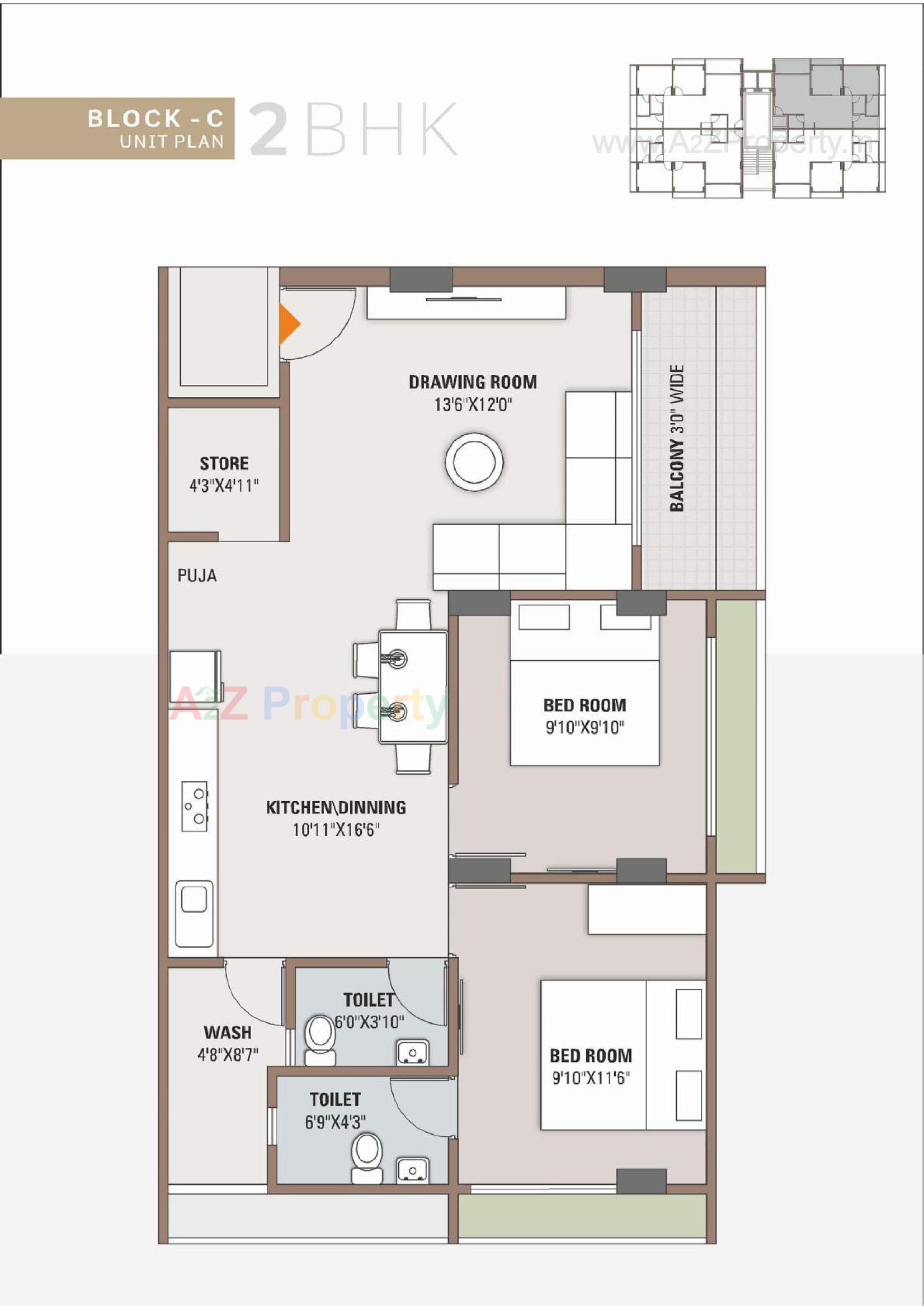 Layout of real estate project Silicone Nest located at Raysan, Gandhinagar, Gujarat
