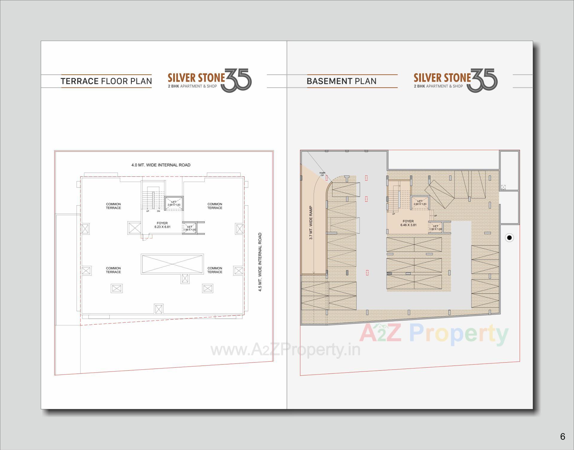 Layout of real estate project Silver Stone located at Vavol, Gandhinagar, Gujarat