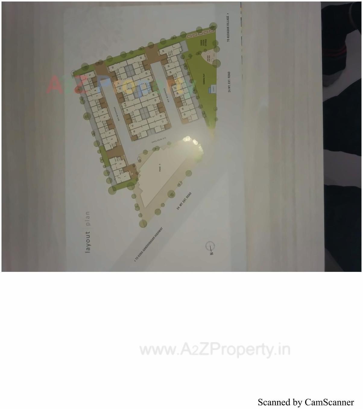 Layout of real estate project Simraj Status located at Kudasan, Gandhinagar, Gujarat