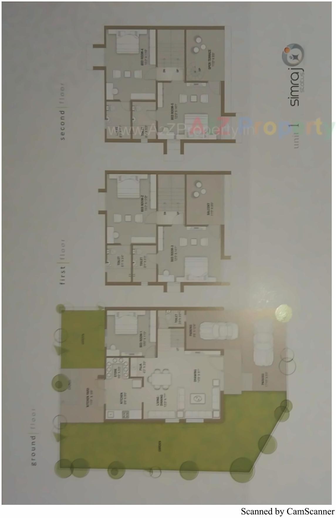 Layout of real estate project Simraj Status located at Kudasan, Gandhinagar, Gujarat