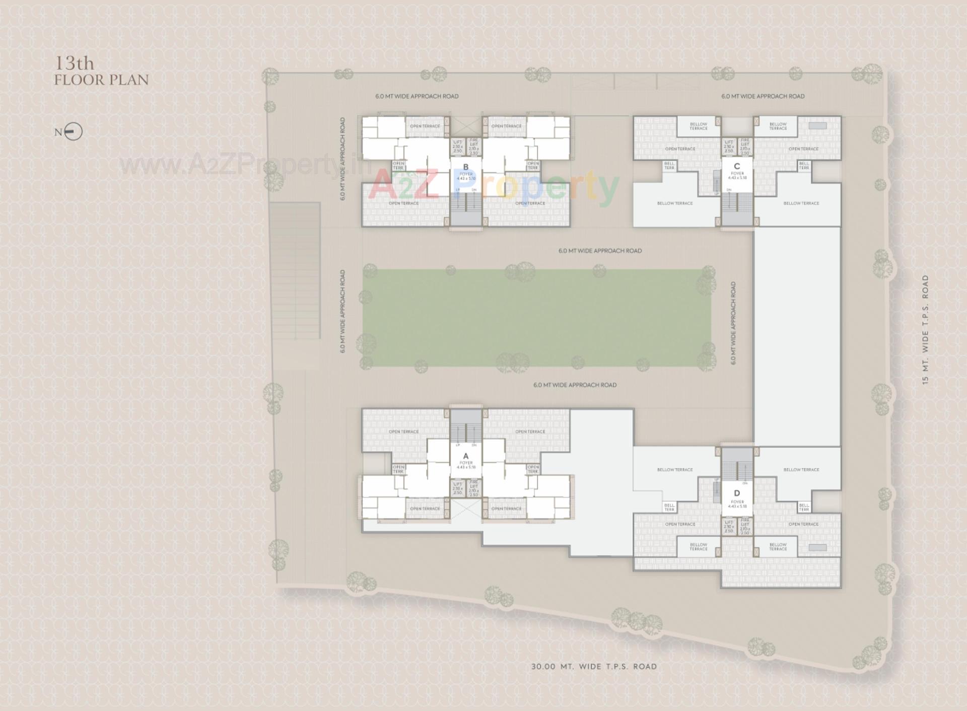 Layout of real estate project Sky Elegante located at Amiyapur, Gandhinagar, Gujarat