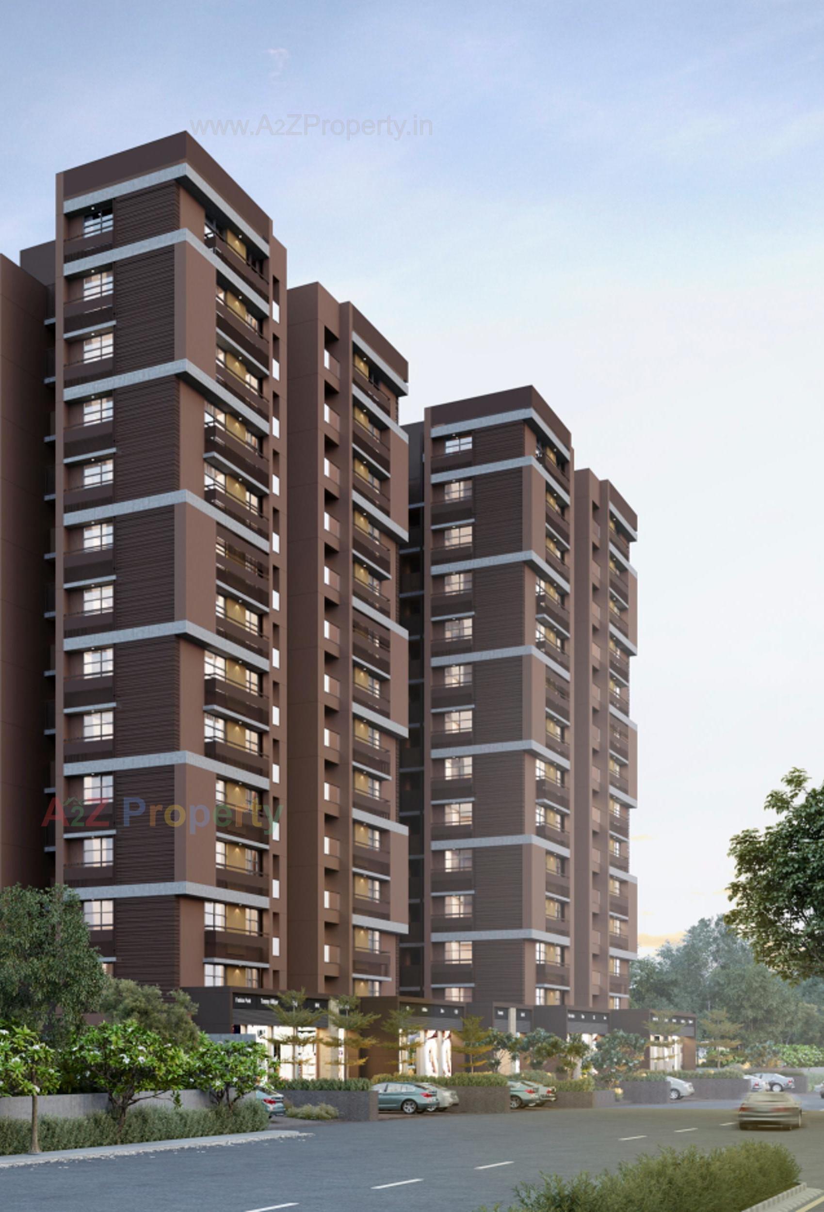 3D Elevation of real estate project Sky Elegante located at Amiyapur, Gandhinagar, Gujarat